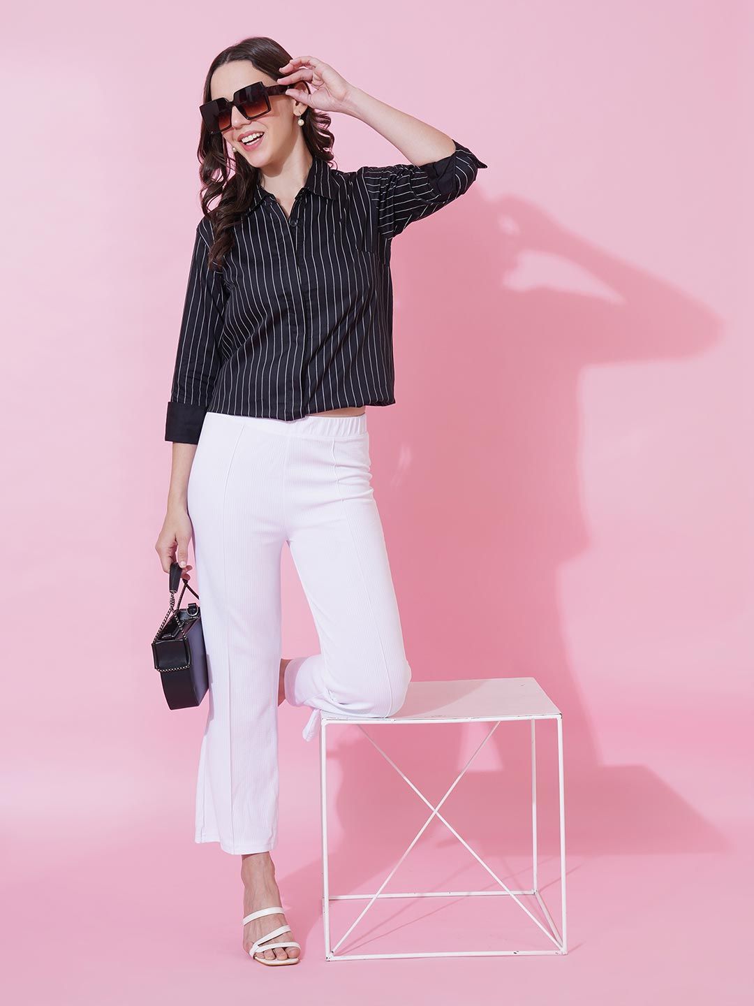 Black Stripe Formal Shirt — view 13