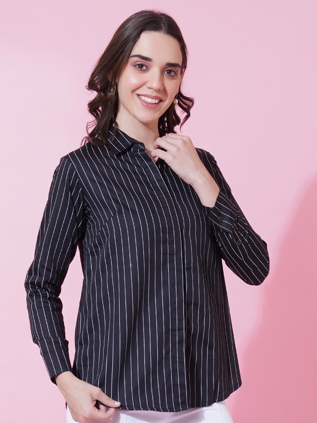 Black Stripe Formal Shirt — view 10