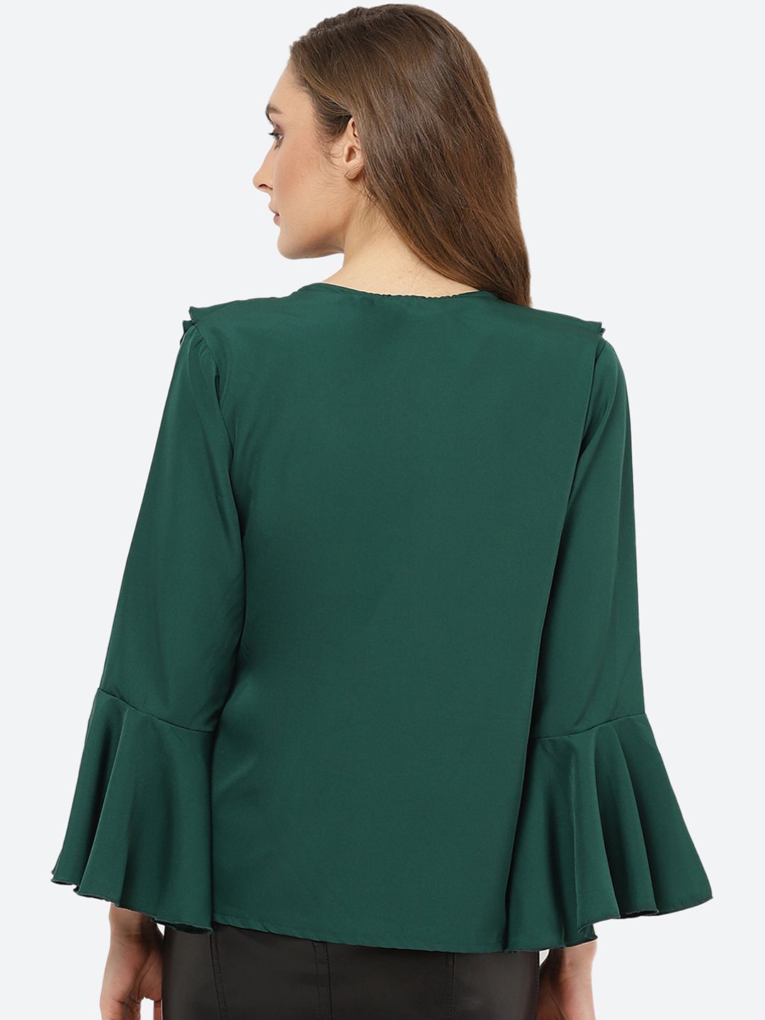 Green Flared Top — view 4