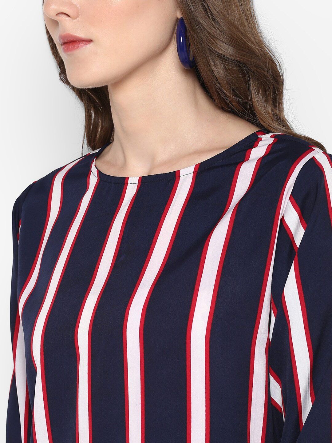 Blue Stripe Top — view 2
