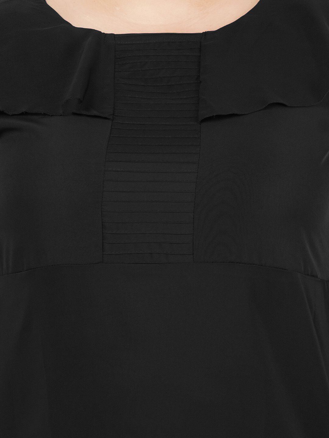 Black Solid Maxi Dress — view 2