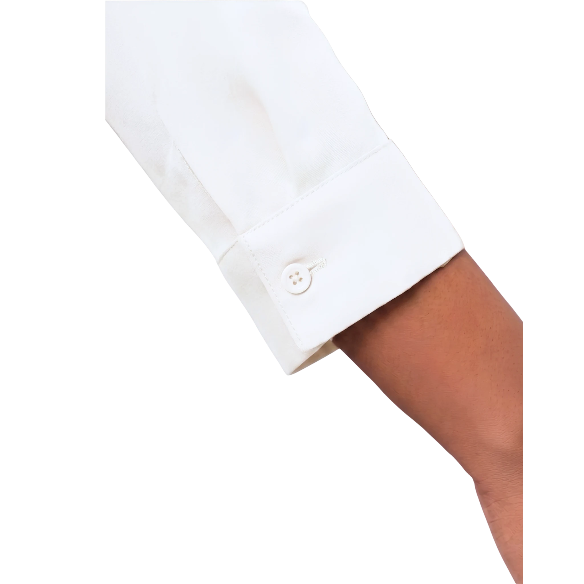 OffWhite Rayon Concealed Plus Size Tunic