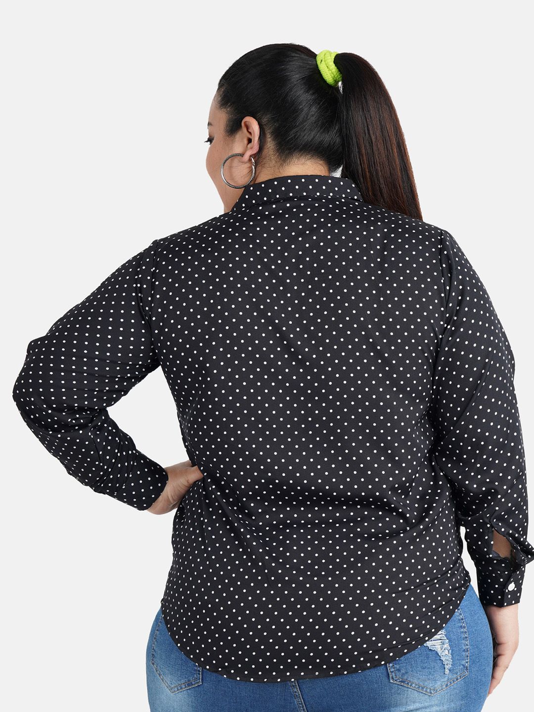 Black Polka Dot Shirt — view 5