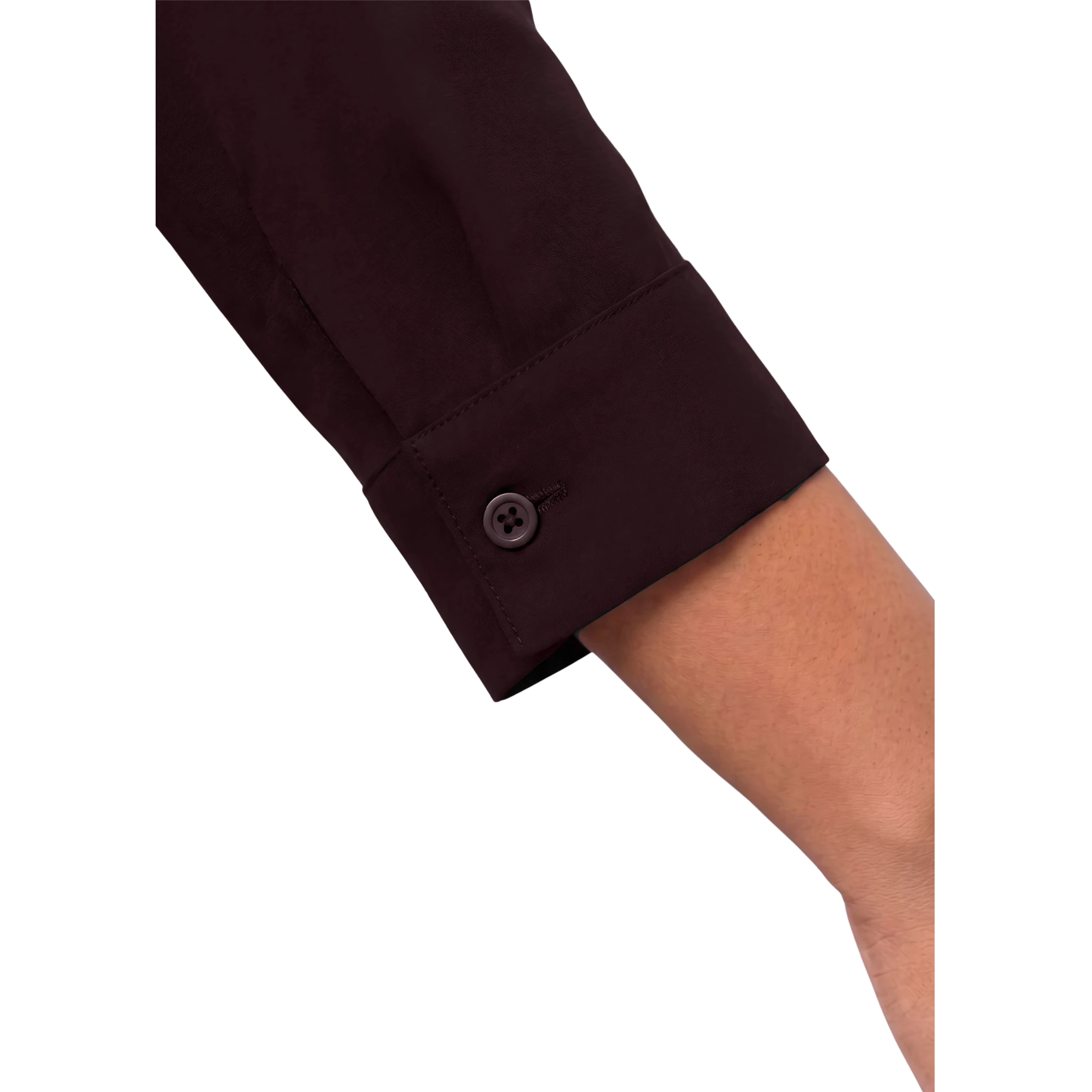 Brown Rayon Concealed Plus Size Tunic