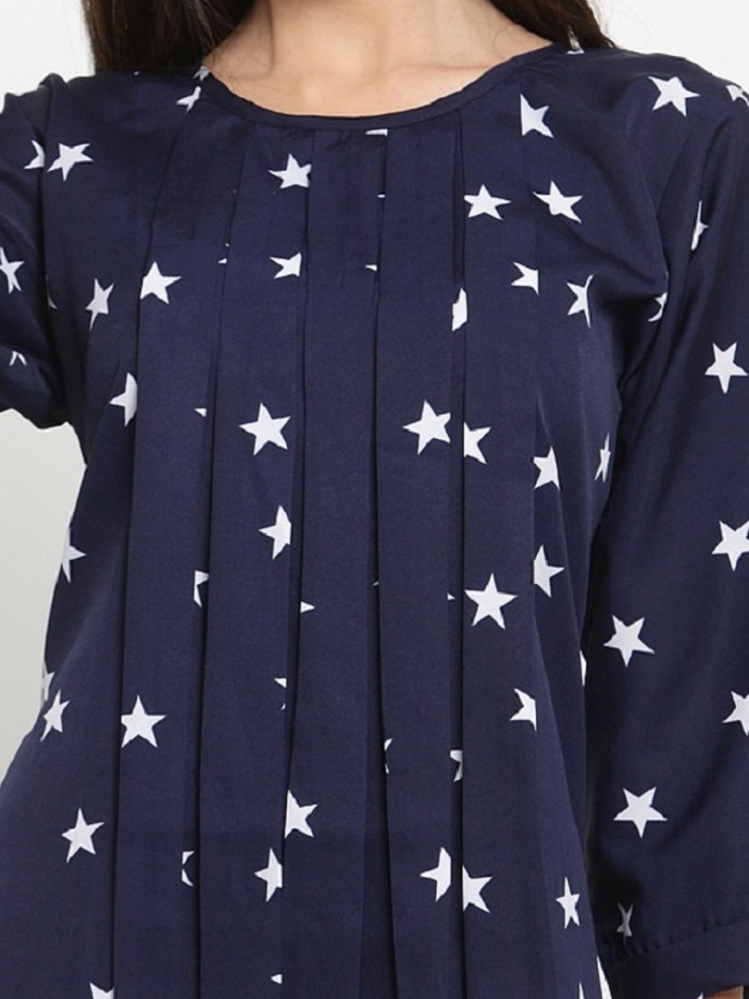 Blue Star Print Top — view 2