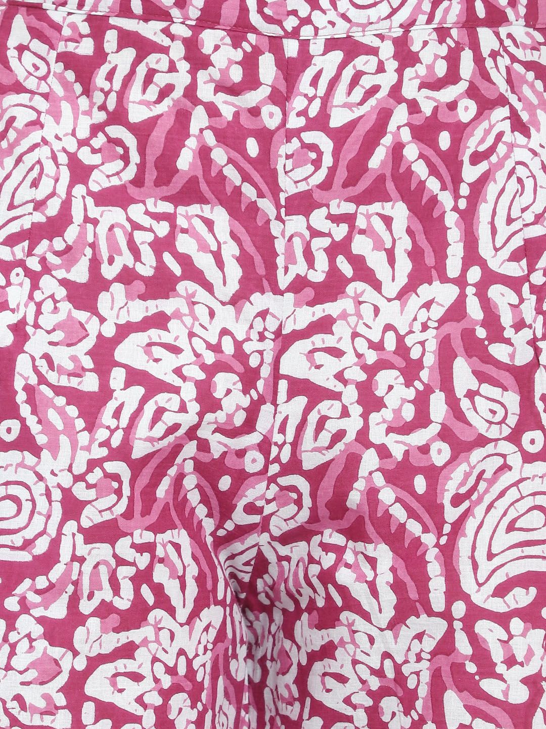 Pink Hand Block Print Trousers — view 7