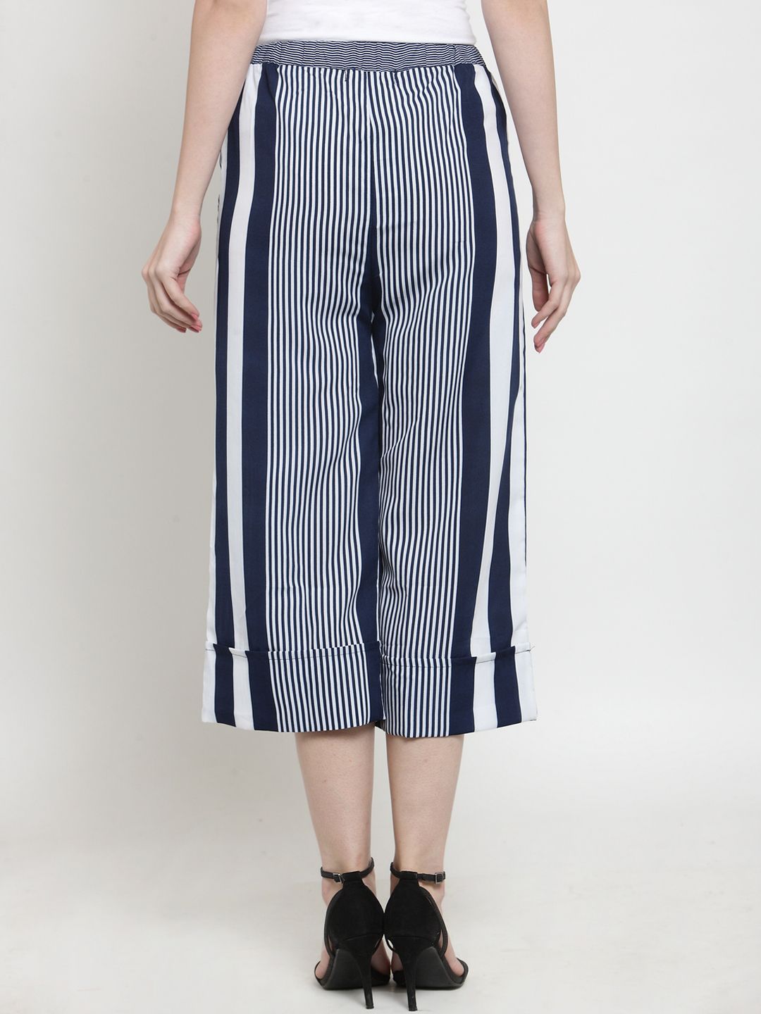Blue And White Culottes — view 3