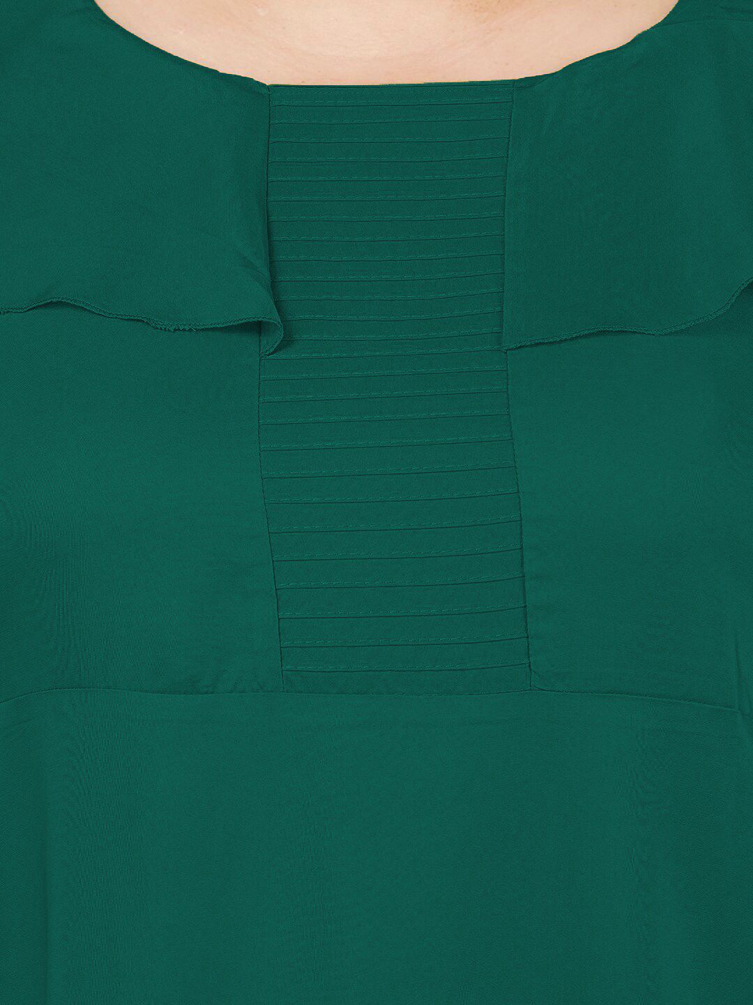 Green Solid Maxi Dress — view 2