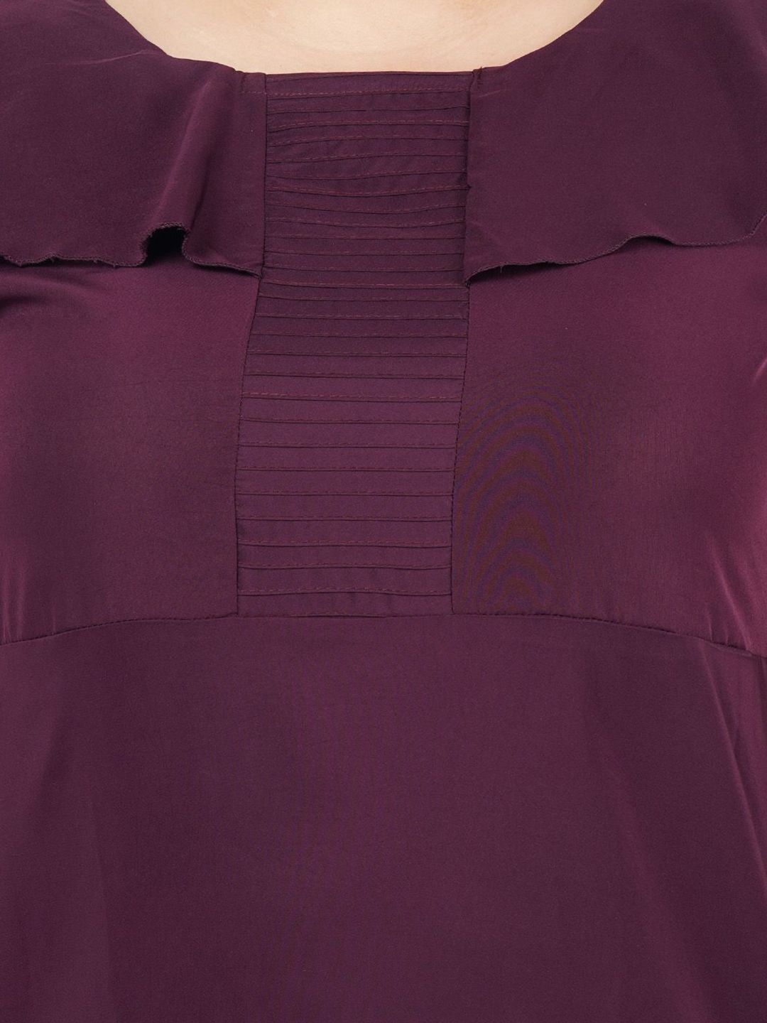 Purple Solid Maxi Dress — view 2