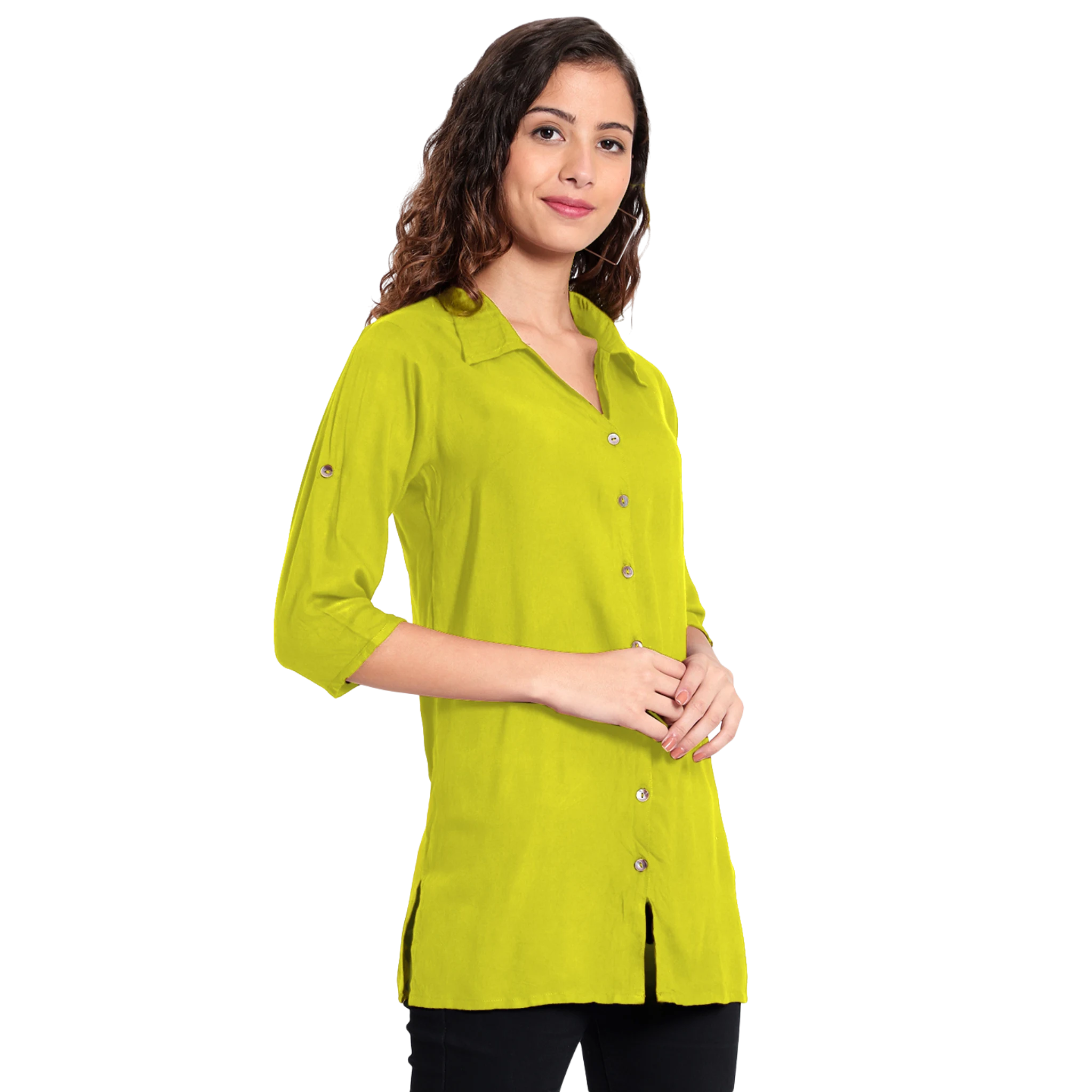 Light Green Longline Shirt