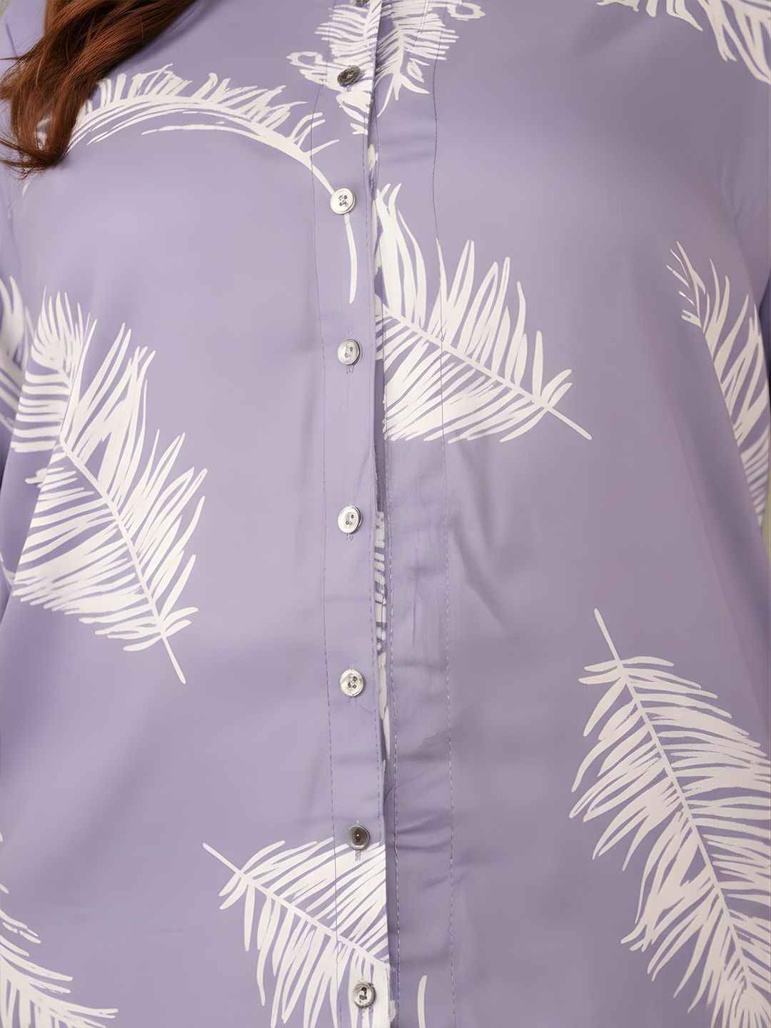 Blue Leaf Print Co-Ord Set — view 2