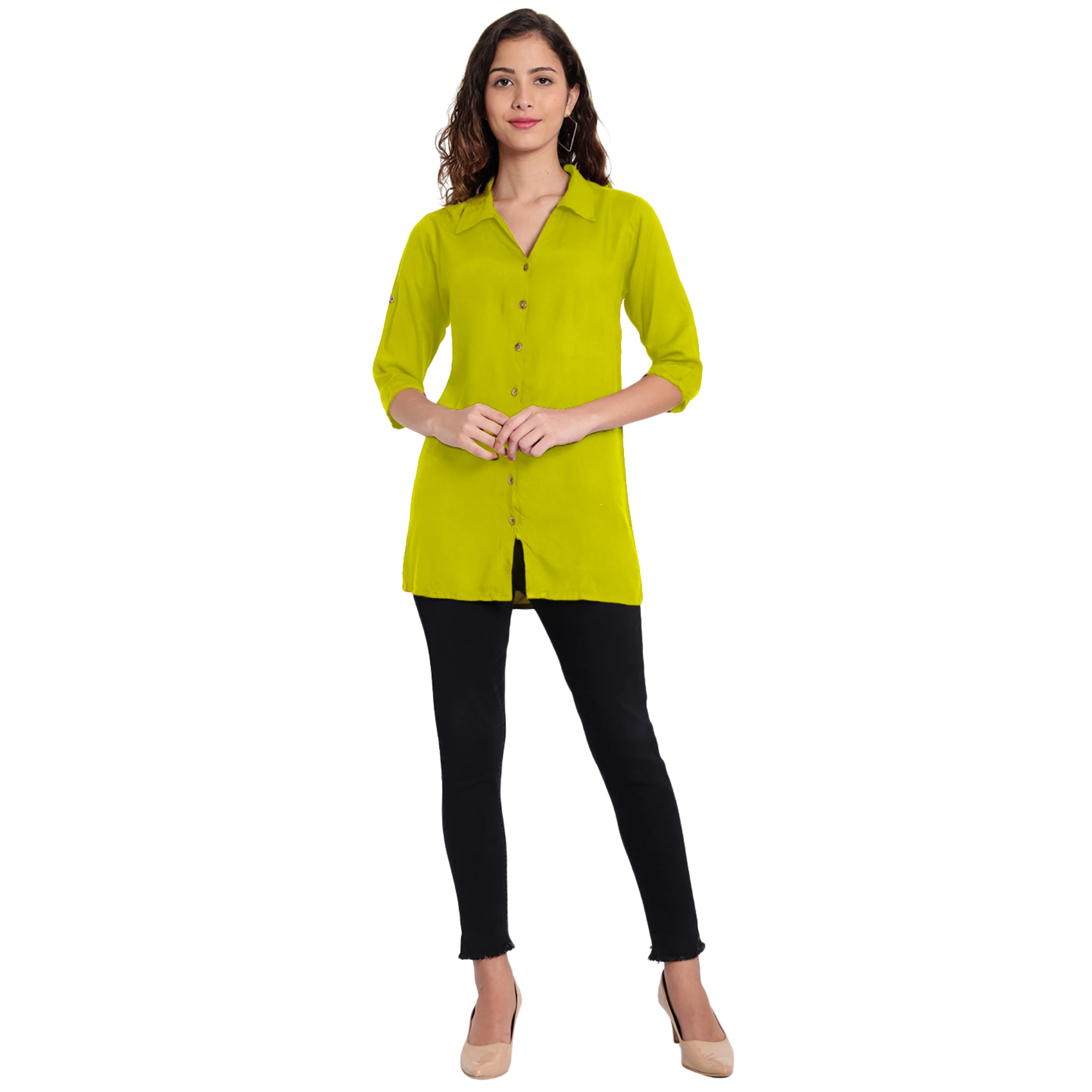 Light Green Longline Shirt