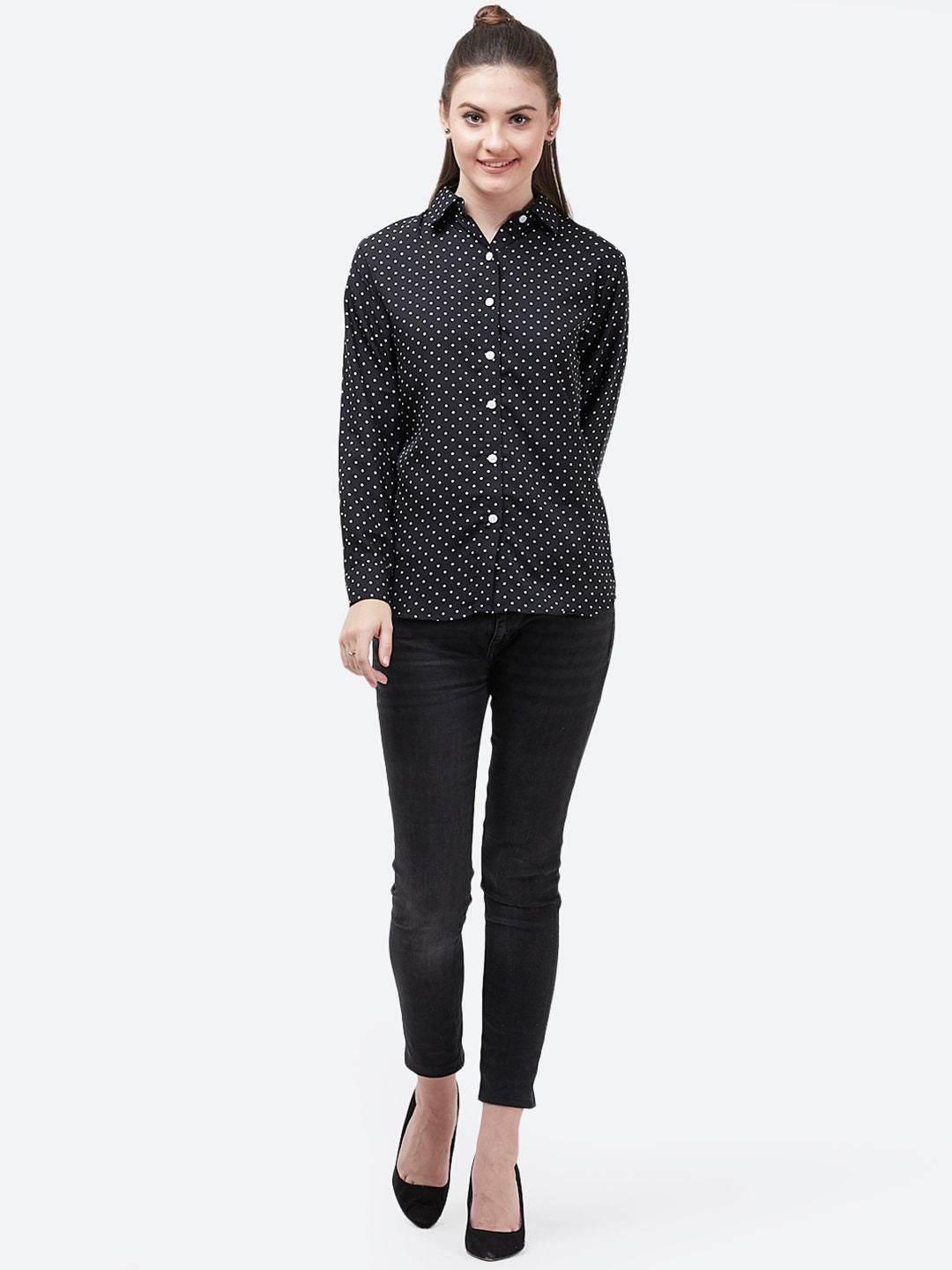 Black Polka Dot Shirt — view 11