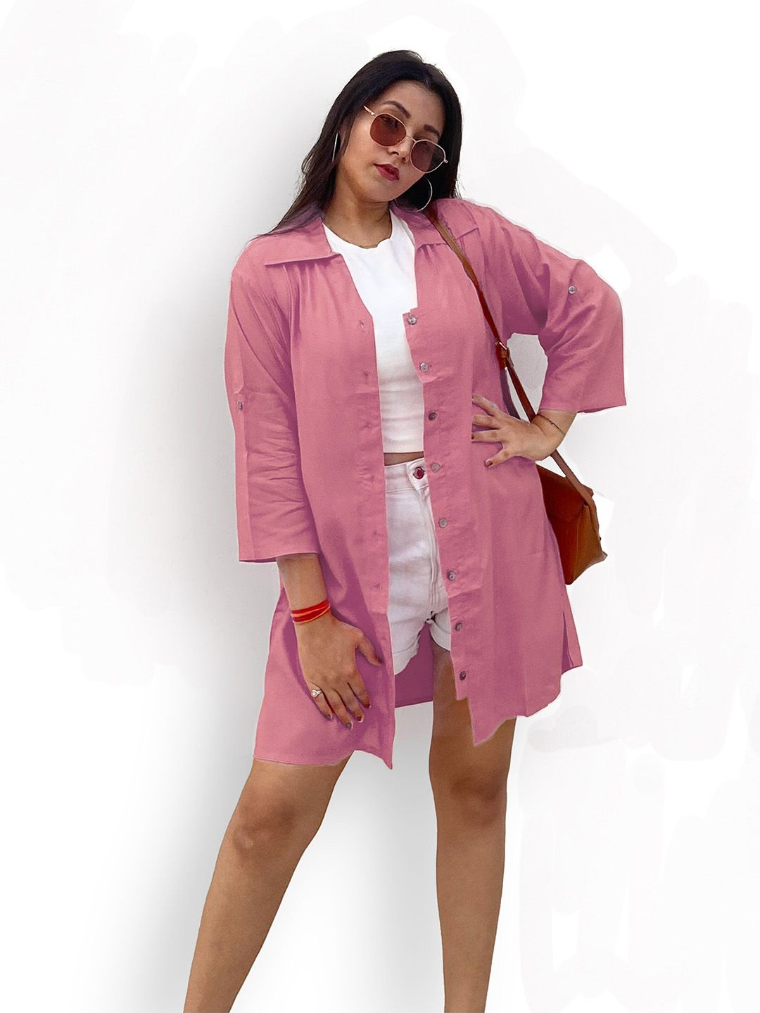 Pink Oversize Shirt — view 6