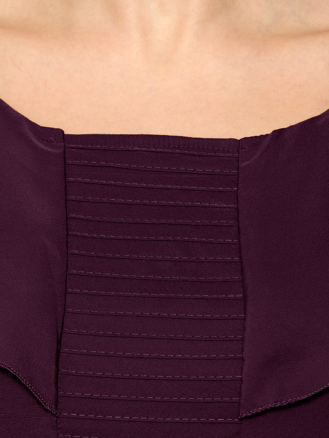 Purple Solid Maxi Dress