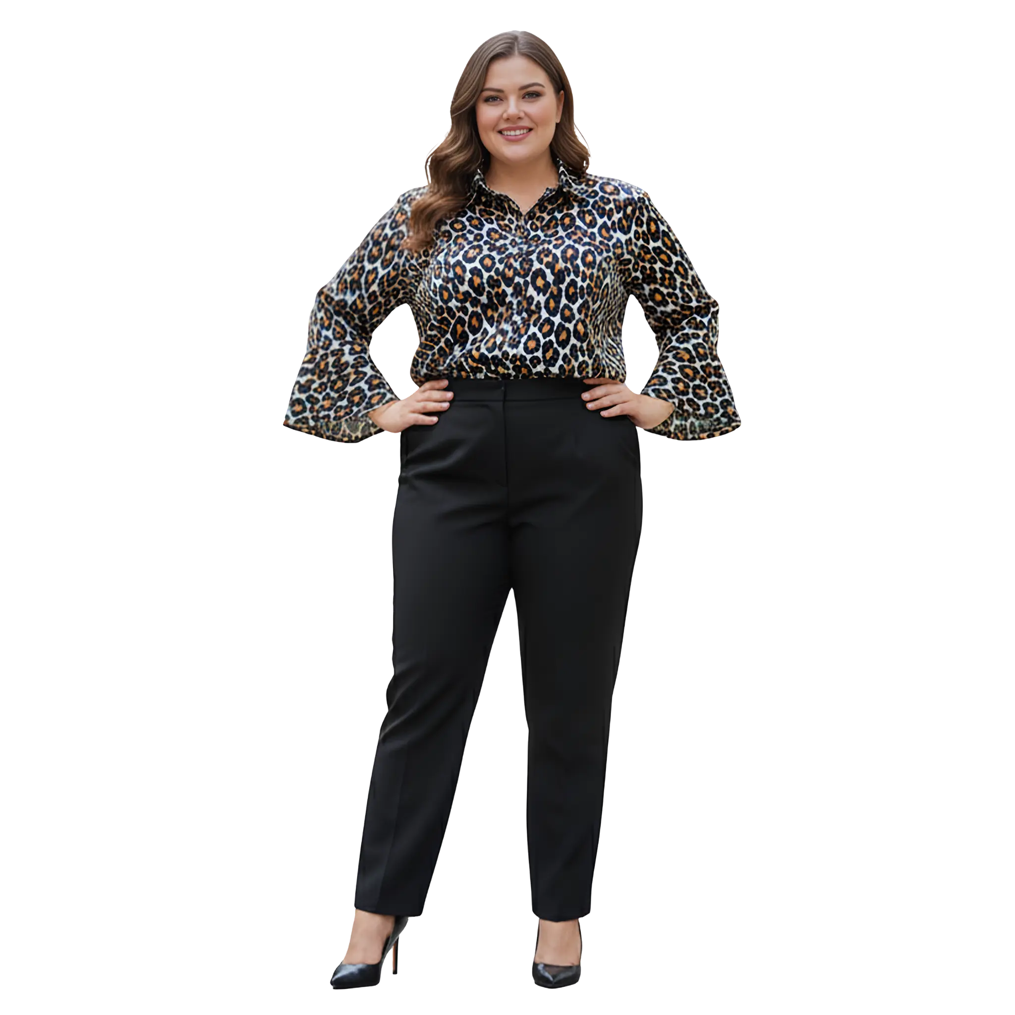 Animal Print Satin Shirt