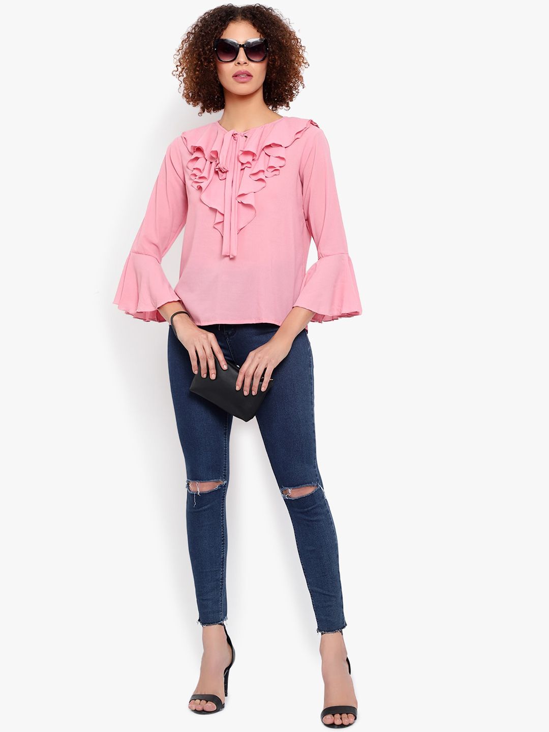 Pink Flared Top — view 5