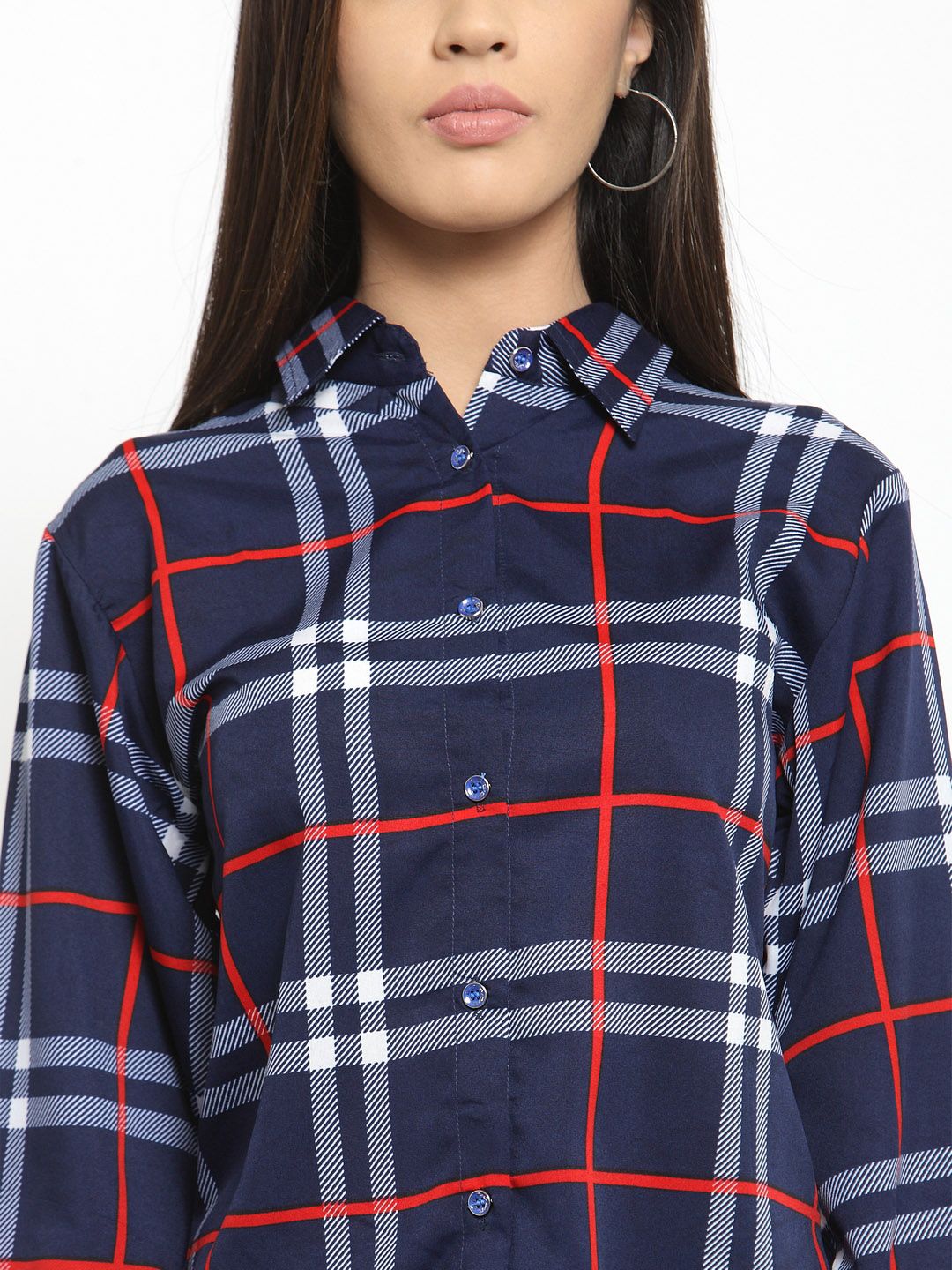 Blue and Red Checkered Shirt — view 2