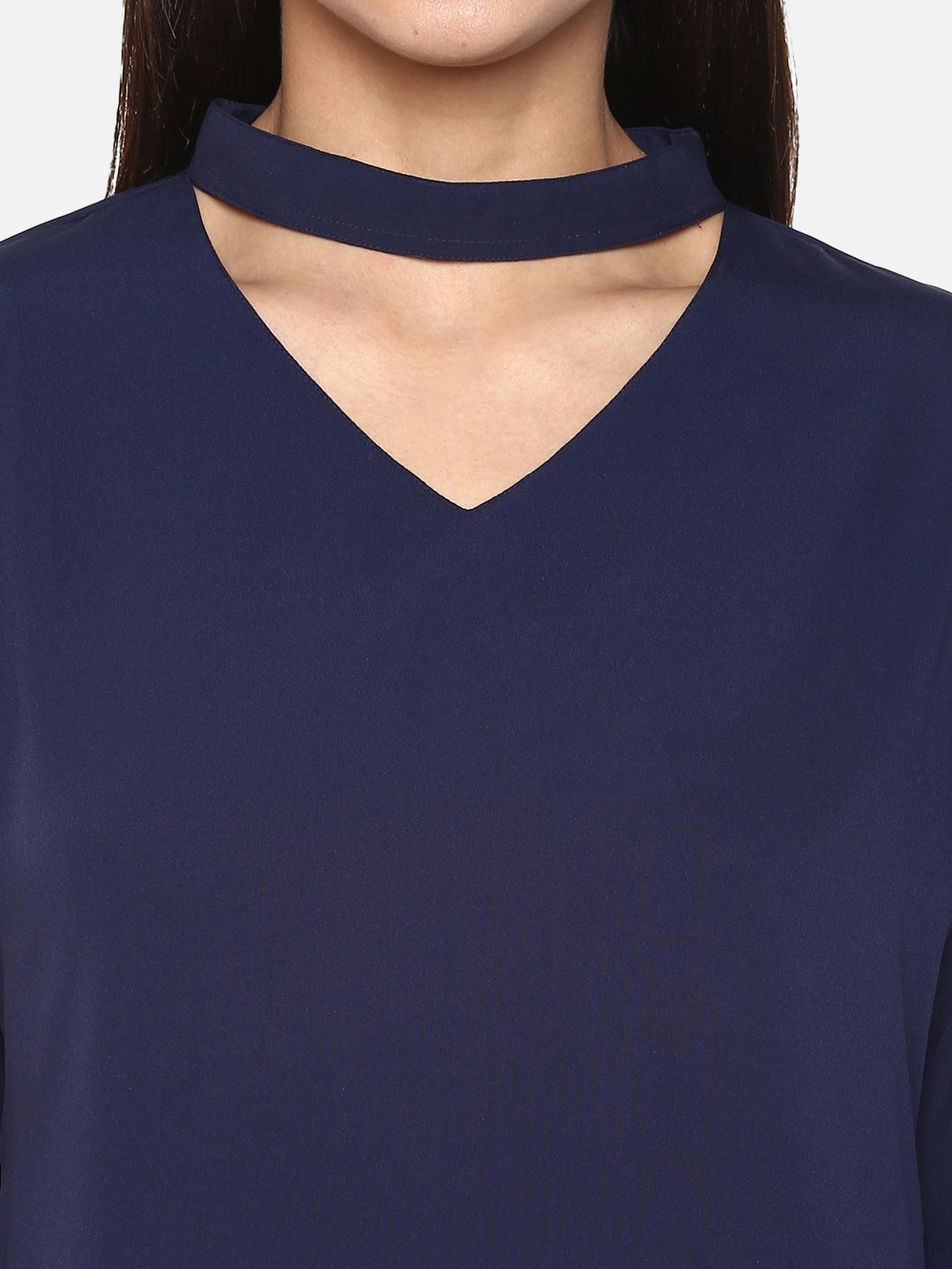 Blue Choker Top — view 2