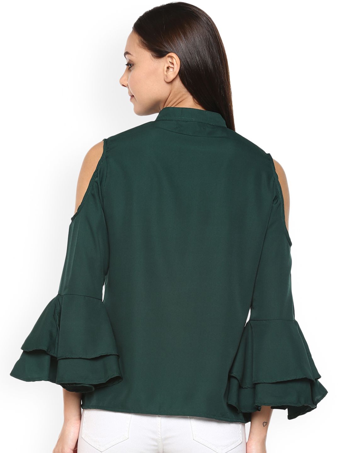 Green Georgette Top — view 4