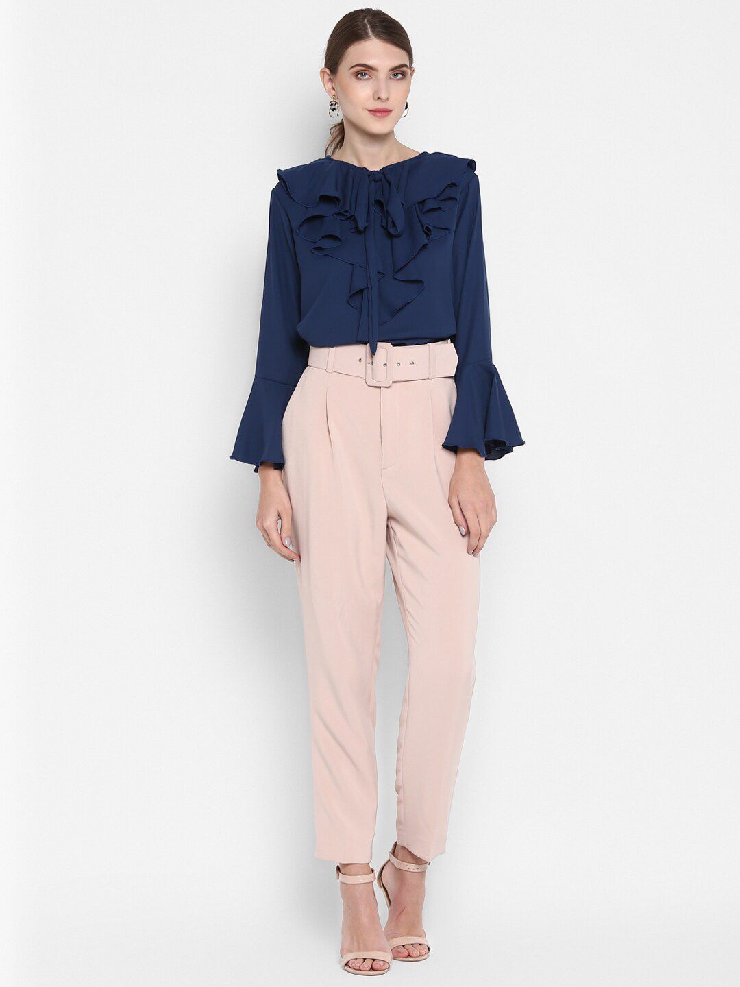 Blue Flared Top — view 7