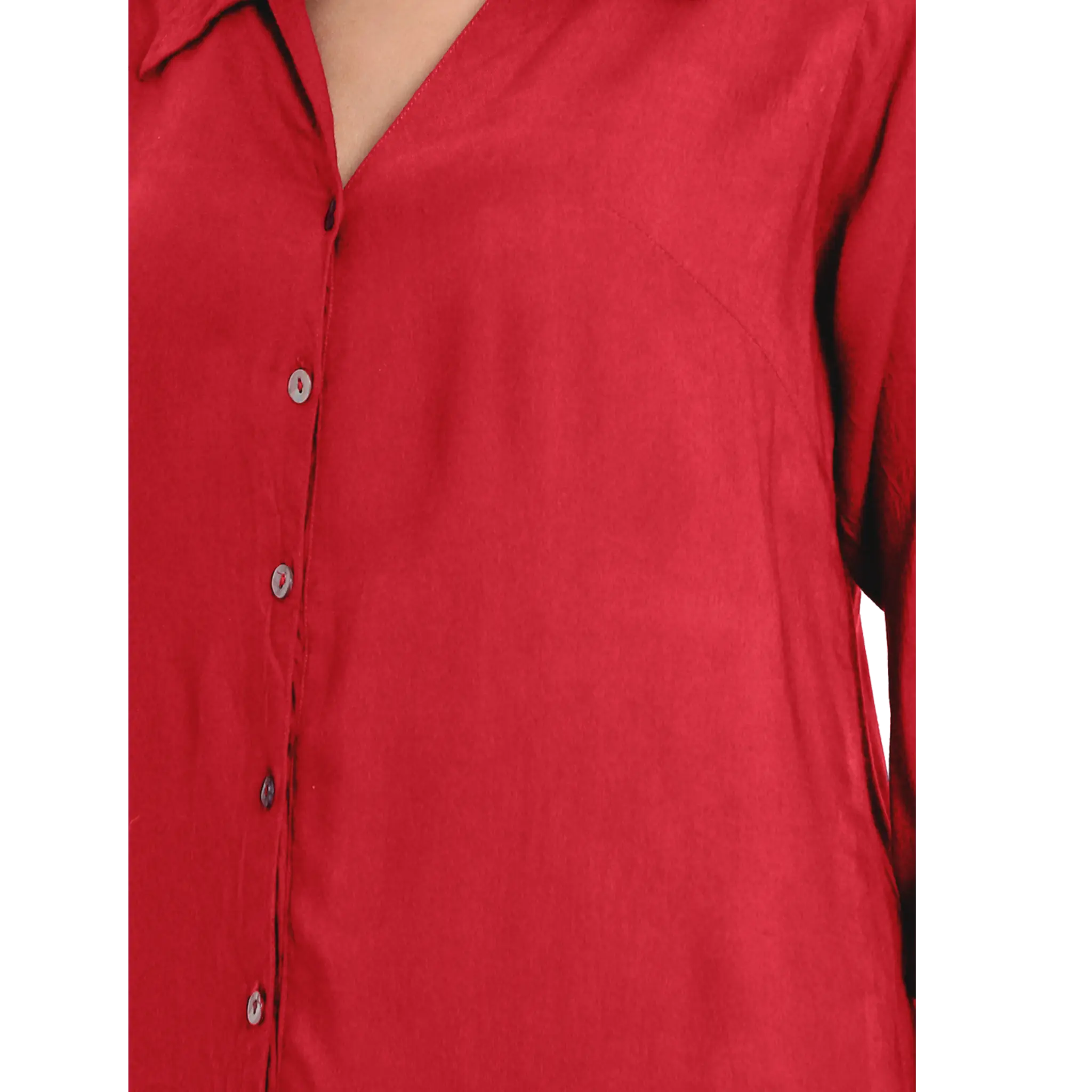 Red Longline Shirt