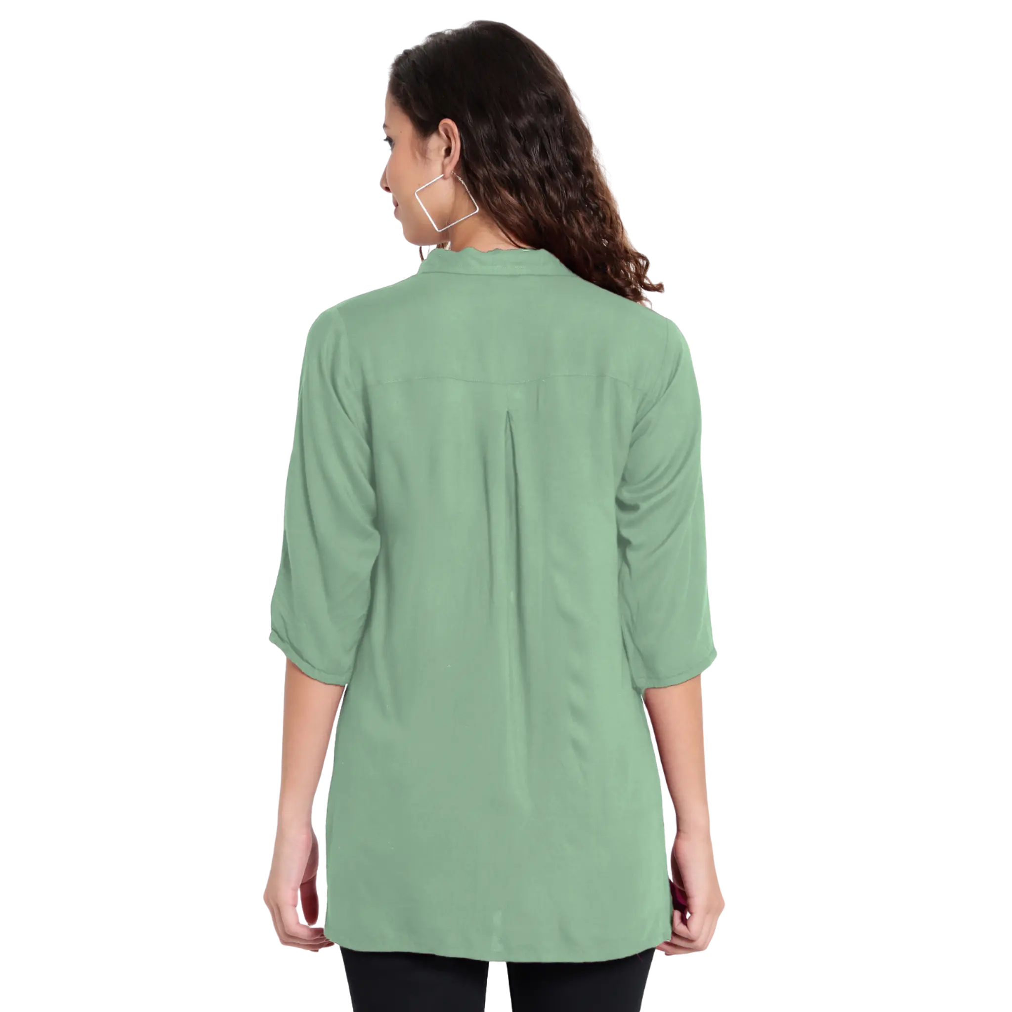 Mint Green Longline Shirt