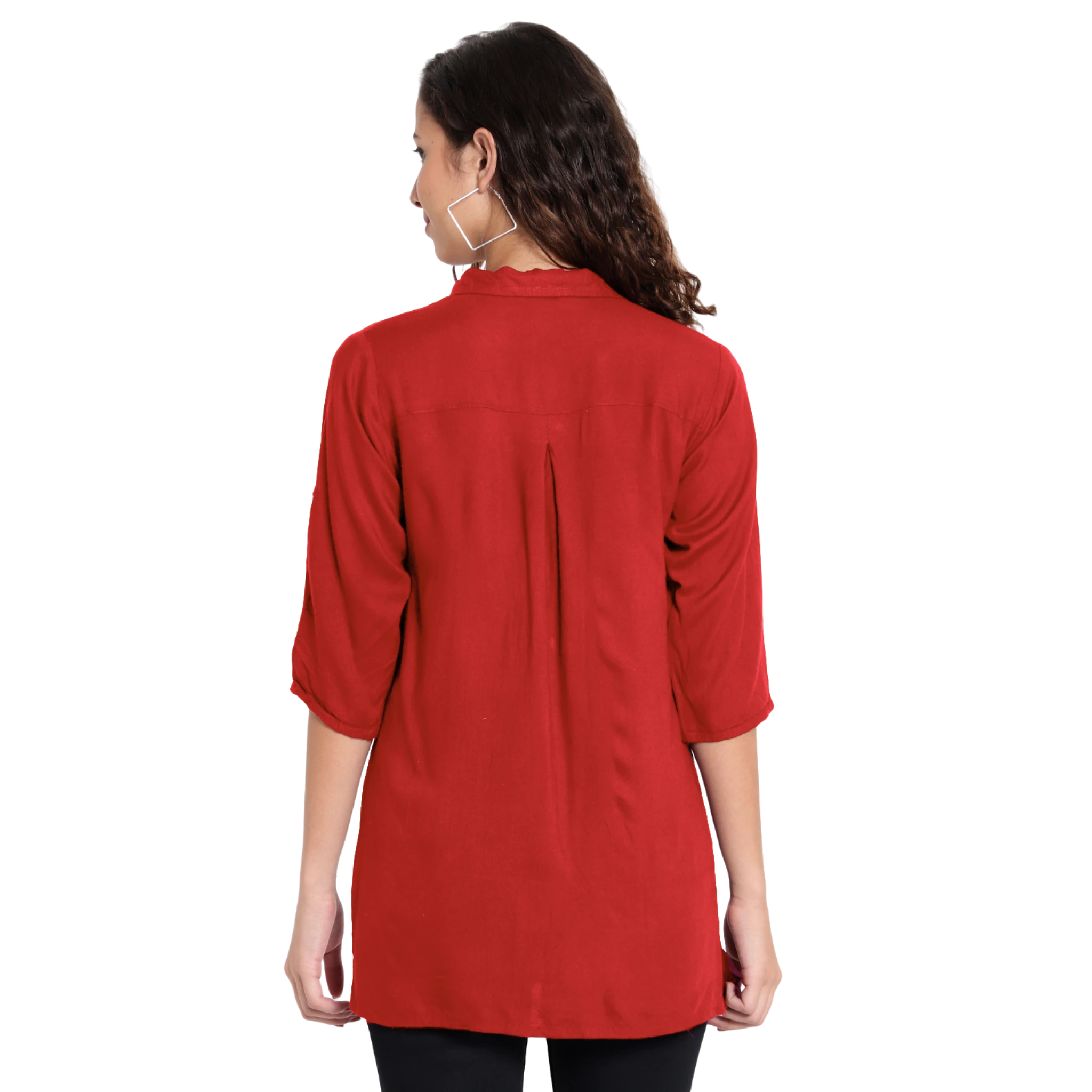 Red Longline Shirt