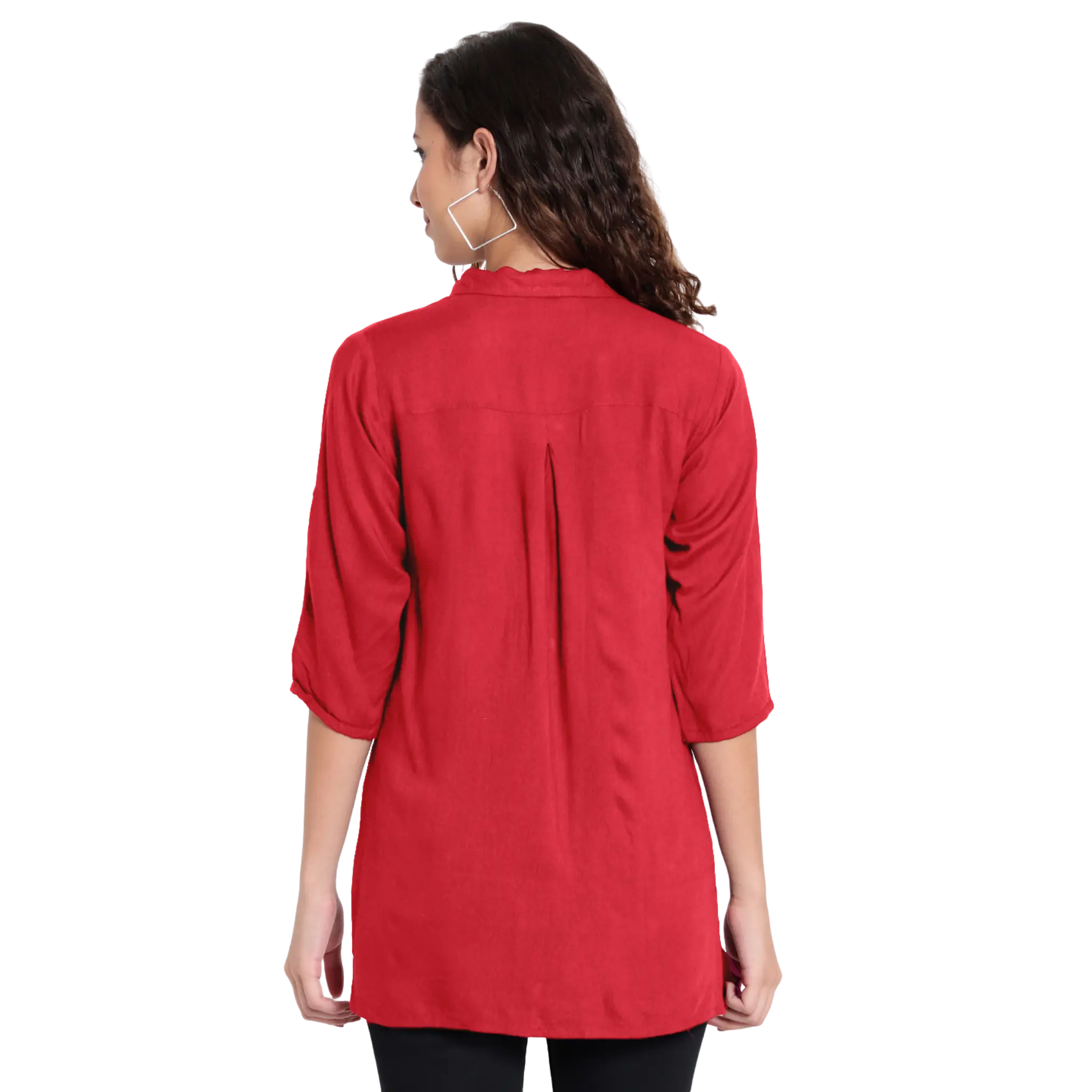Red Longline Shirt