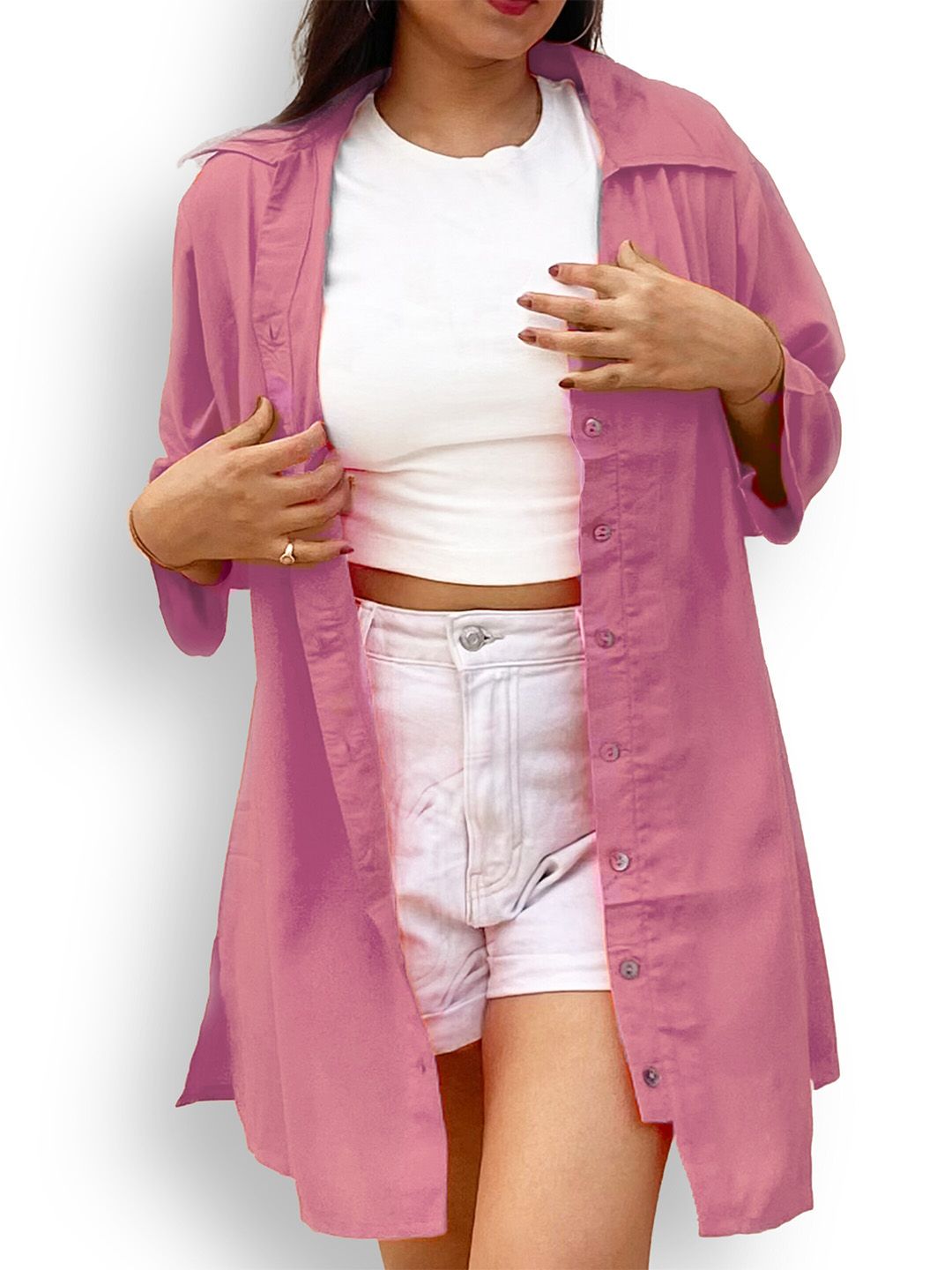 Pink Oversize Shirt — view 2