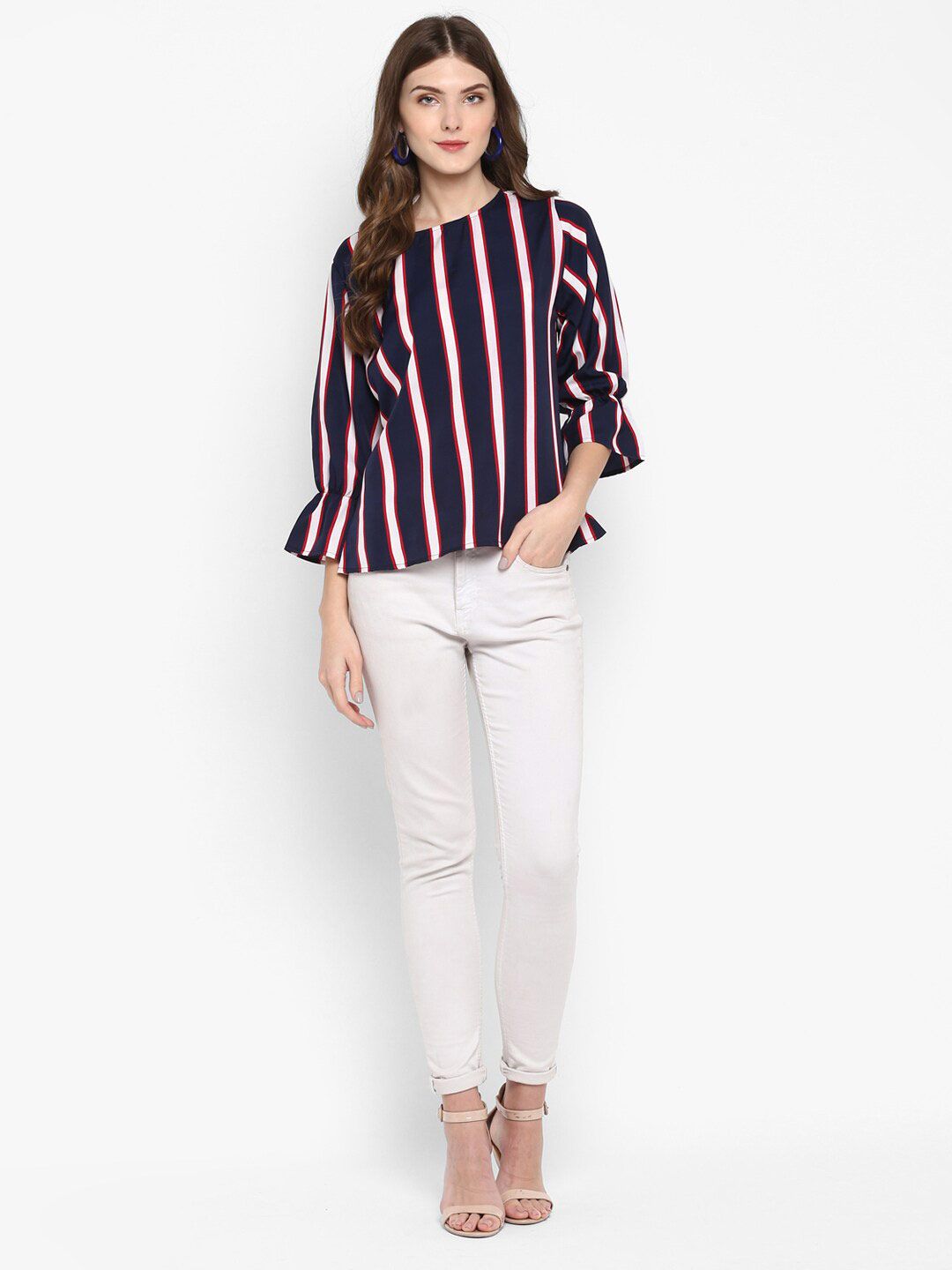 Blue Stripe Top — view 6