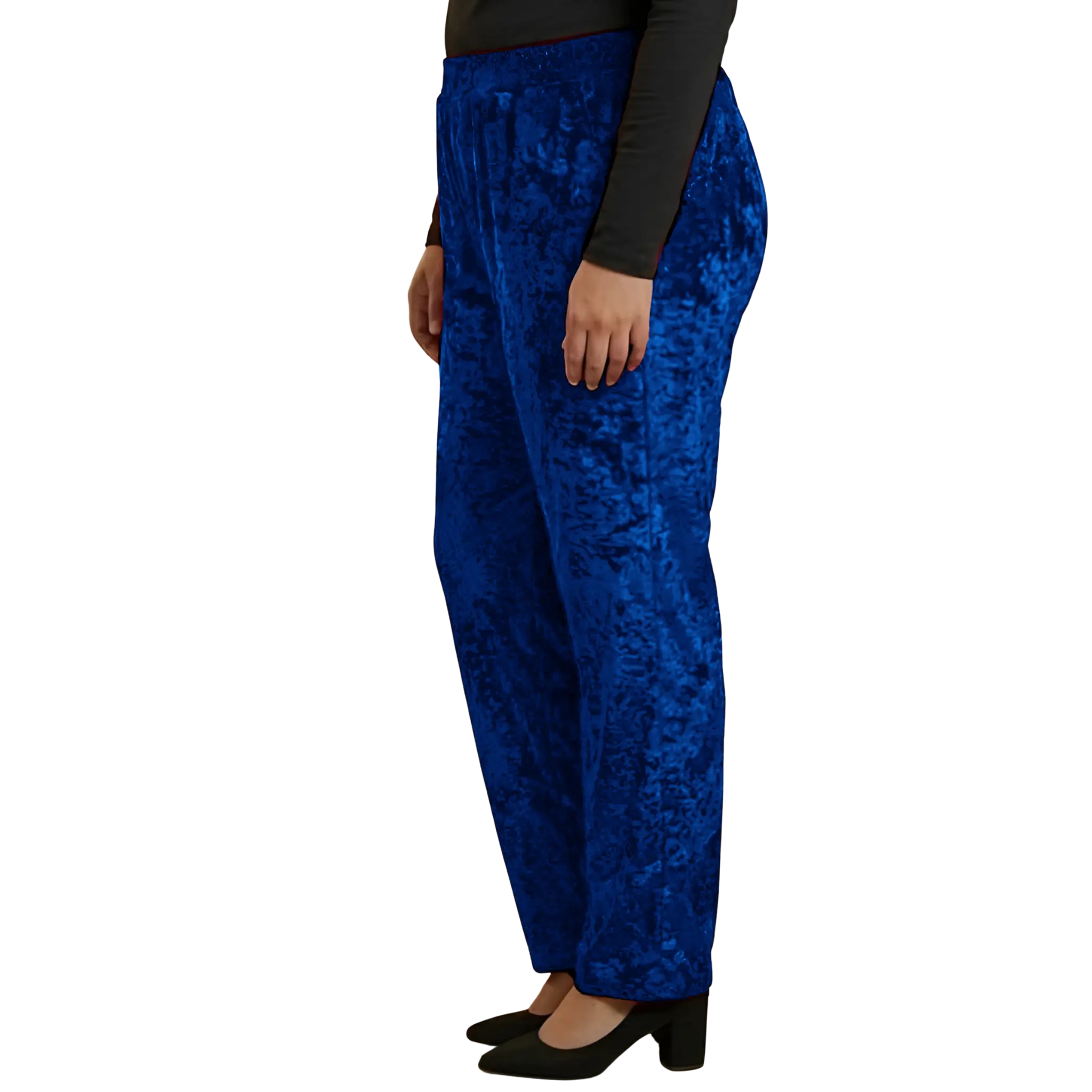 Blue Velvet Plus Size Trousers