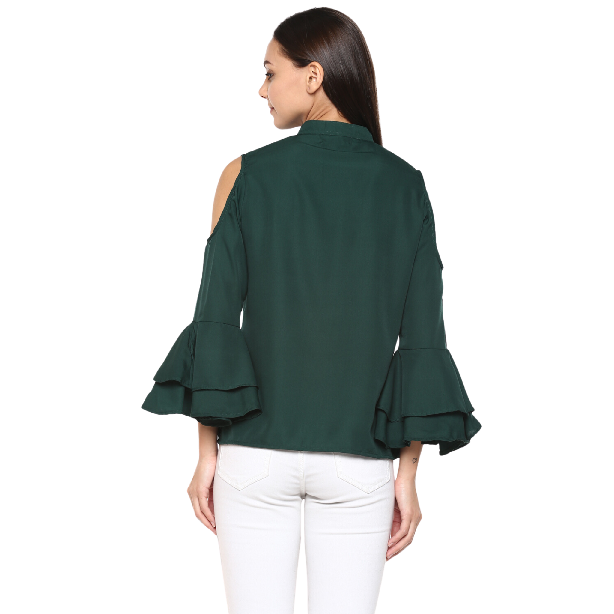 Green Georgette Top