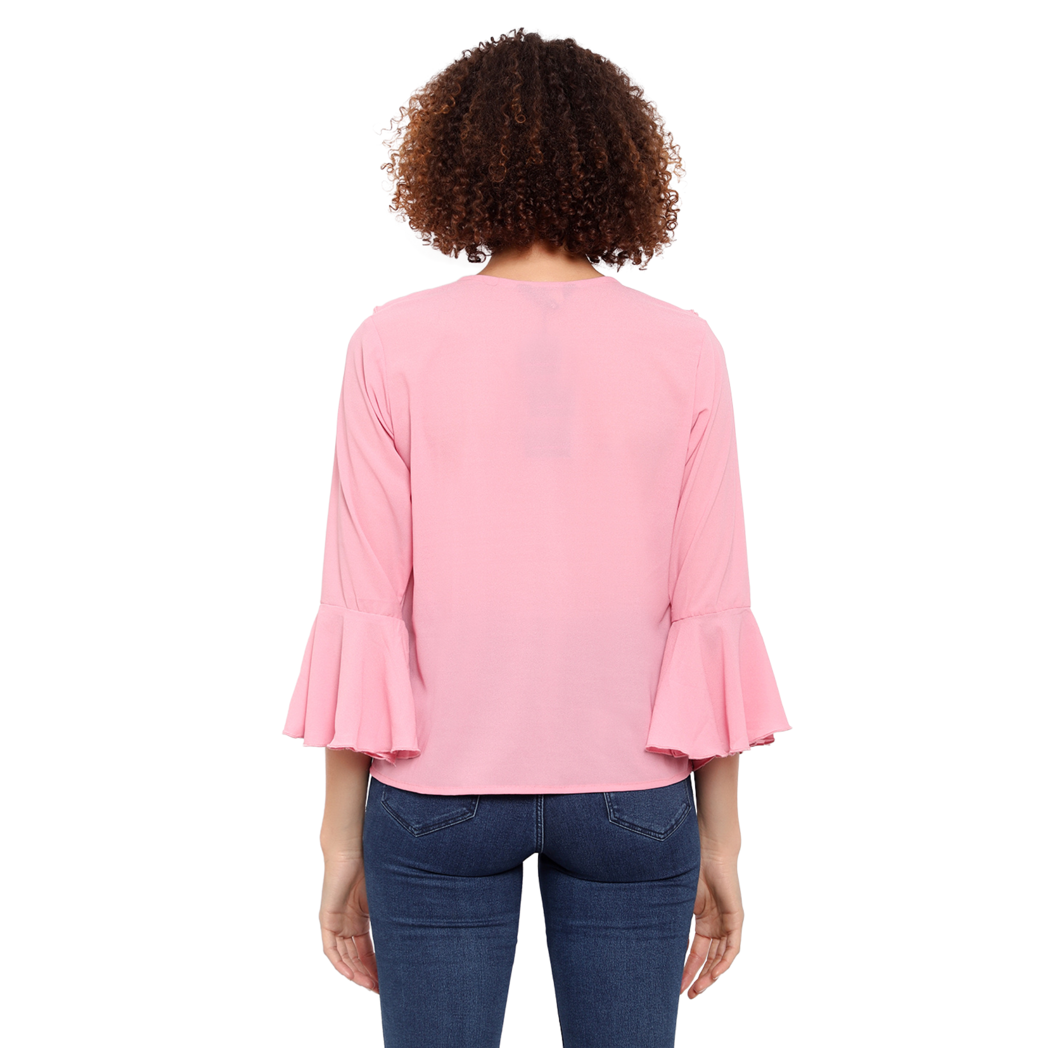 Pink Flared Top