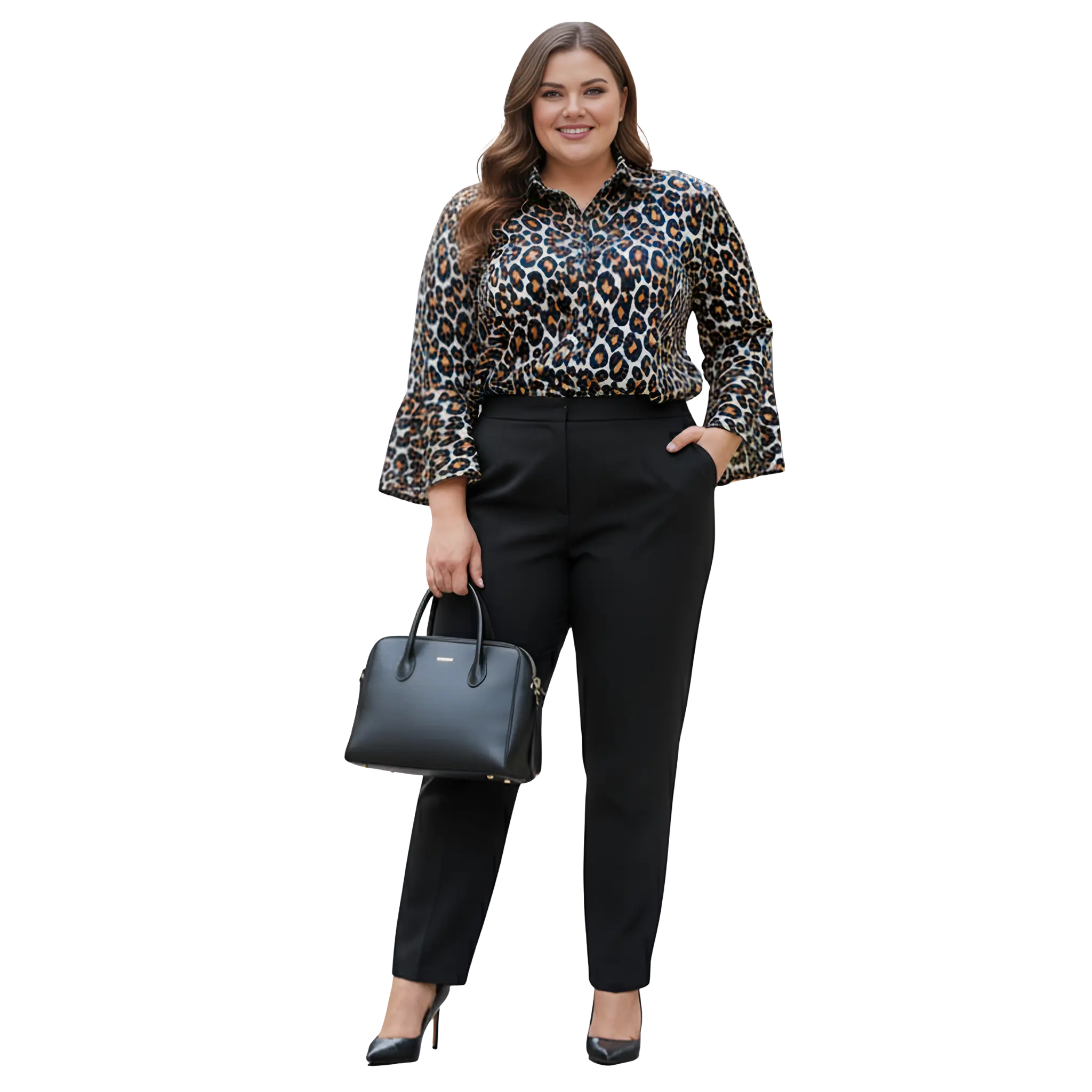 Animal Print Satin Shirt
