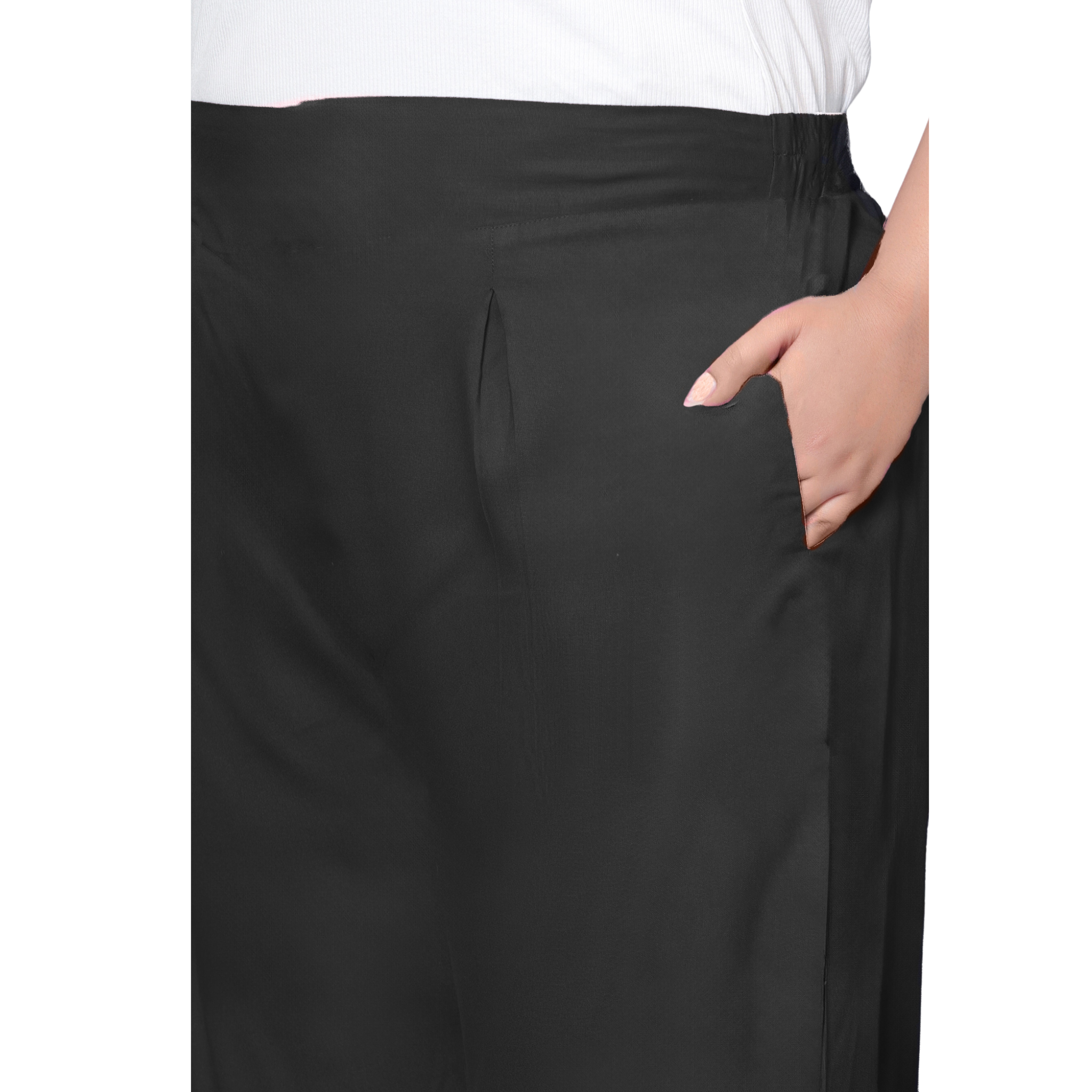 Black Plus Size Trousers