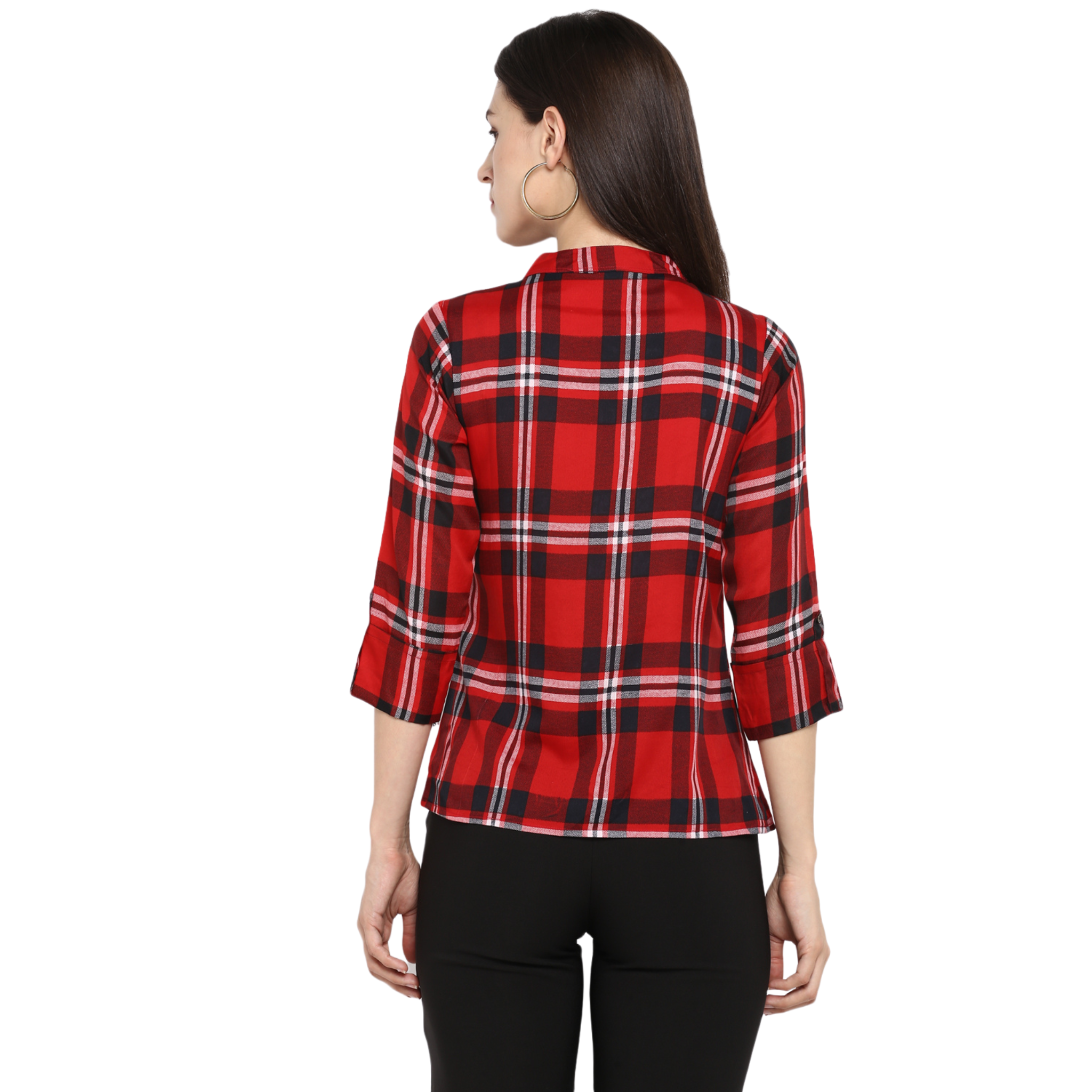 Red And Black Checkered Top