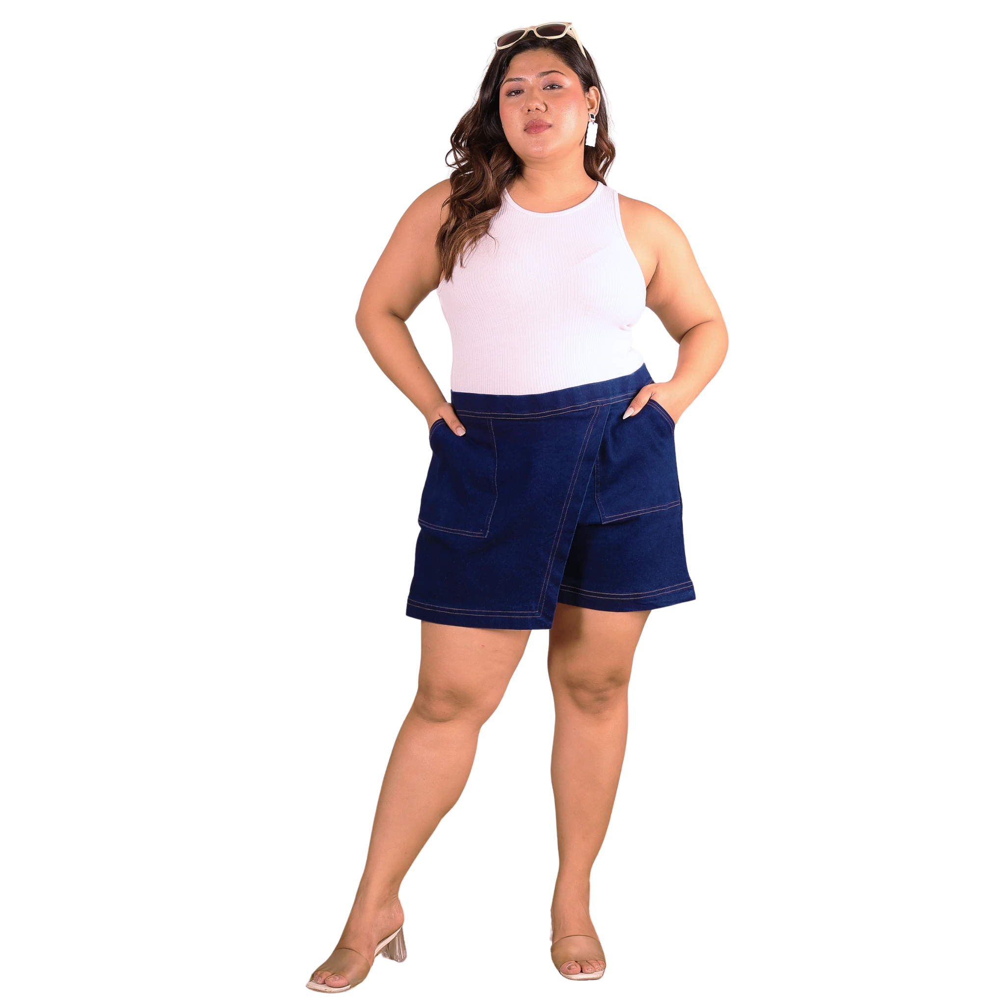 Denim Cotton Skorts