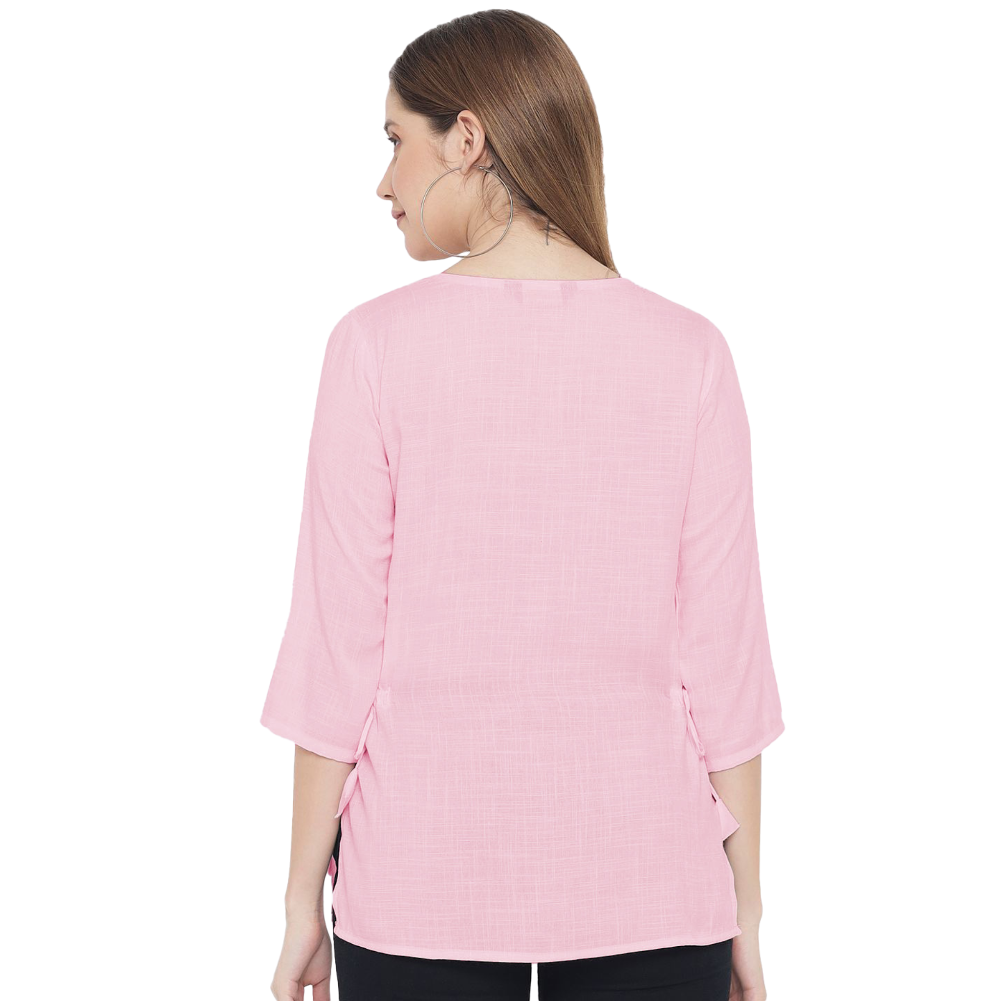 Pink Solid Tunic