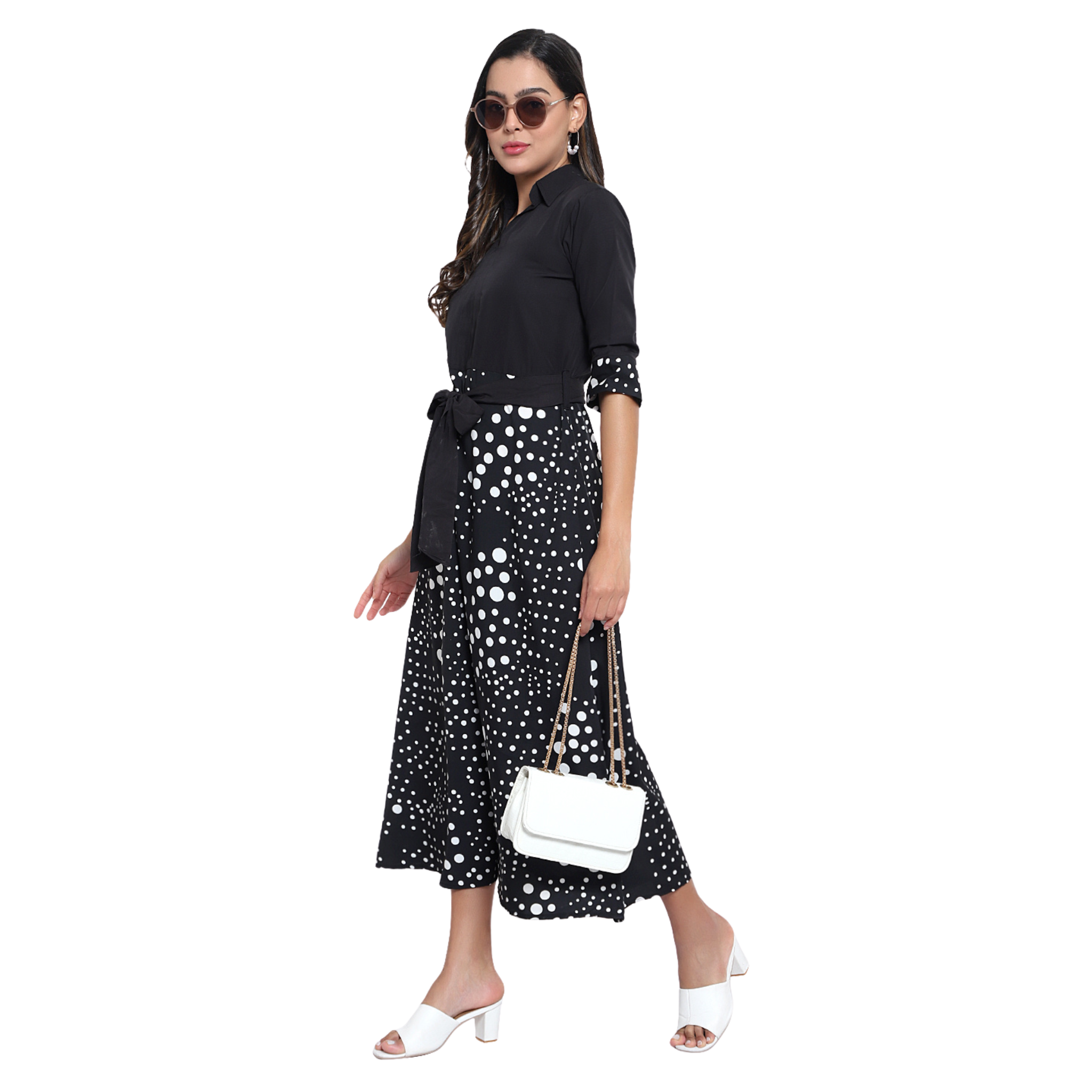 Black & White Polka Dot Dress