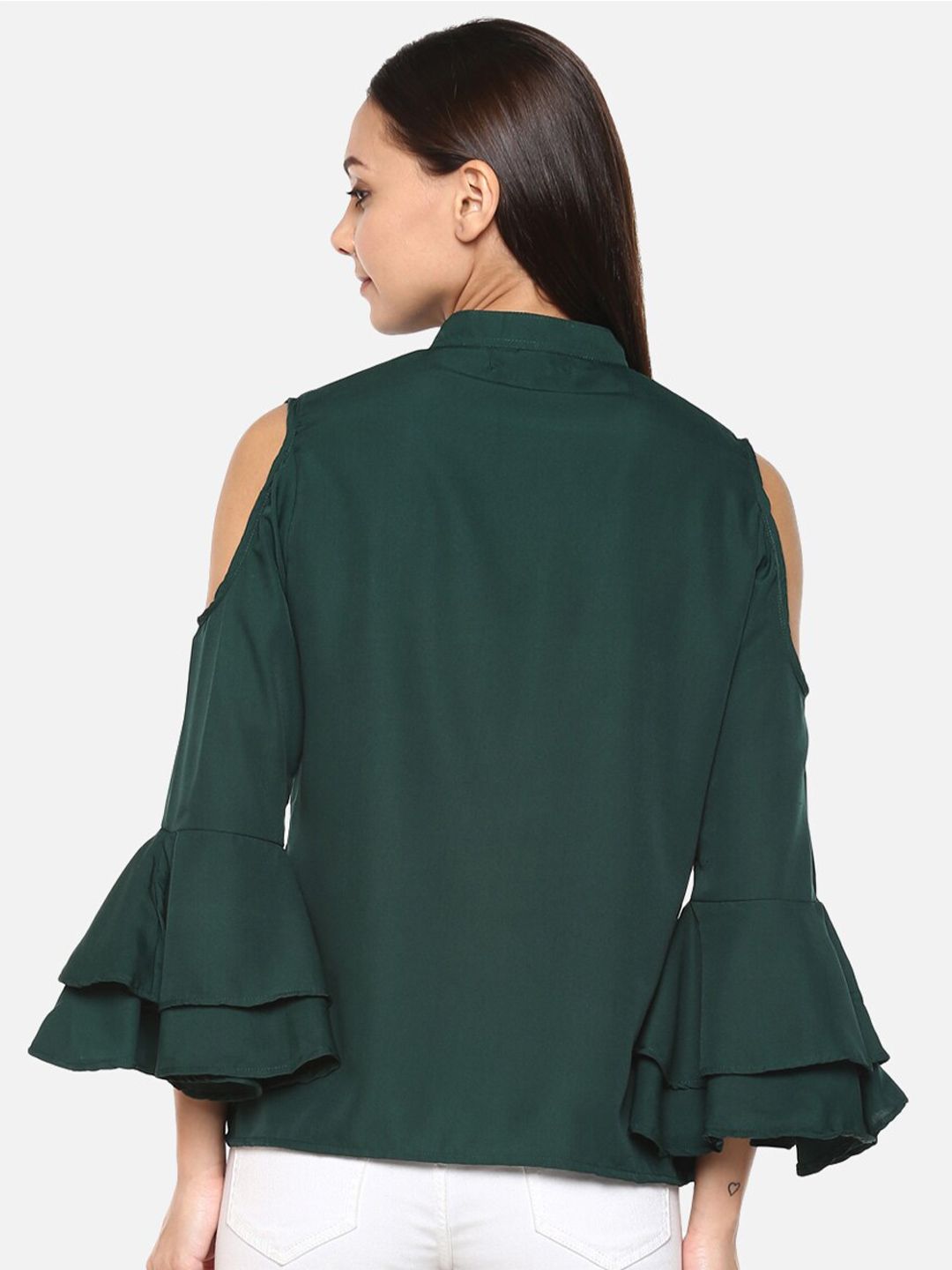 Green Georgette Top — view 8