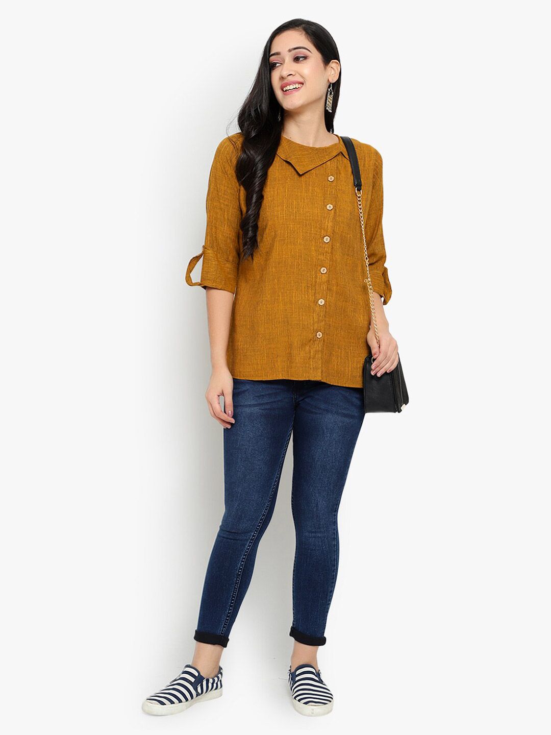 Mustard Solid Tunic — view 12