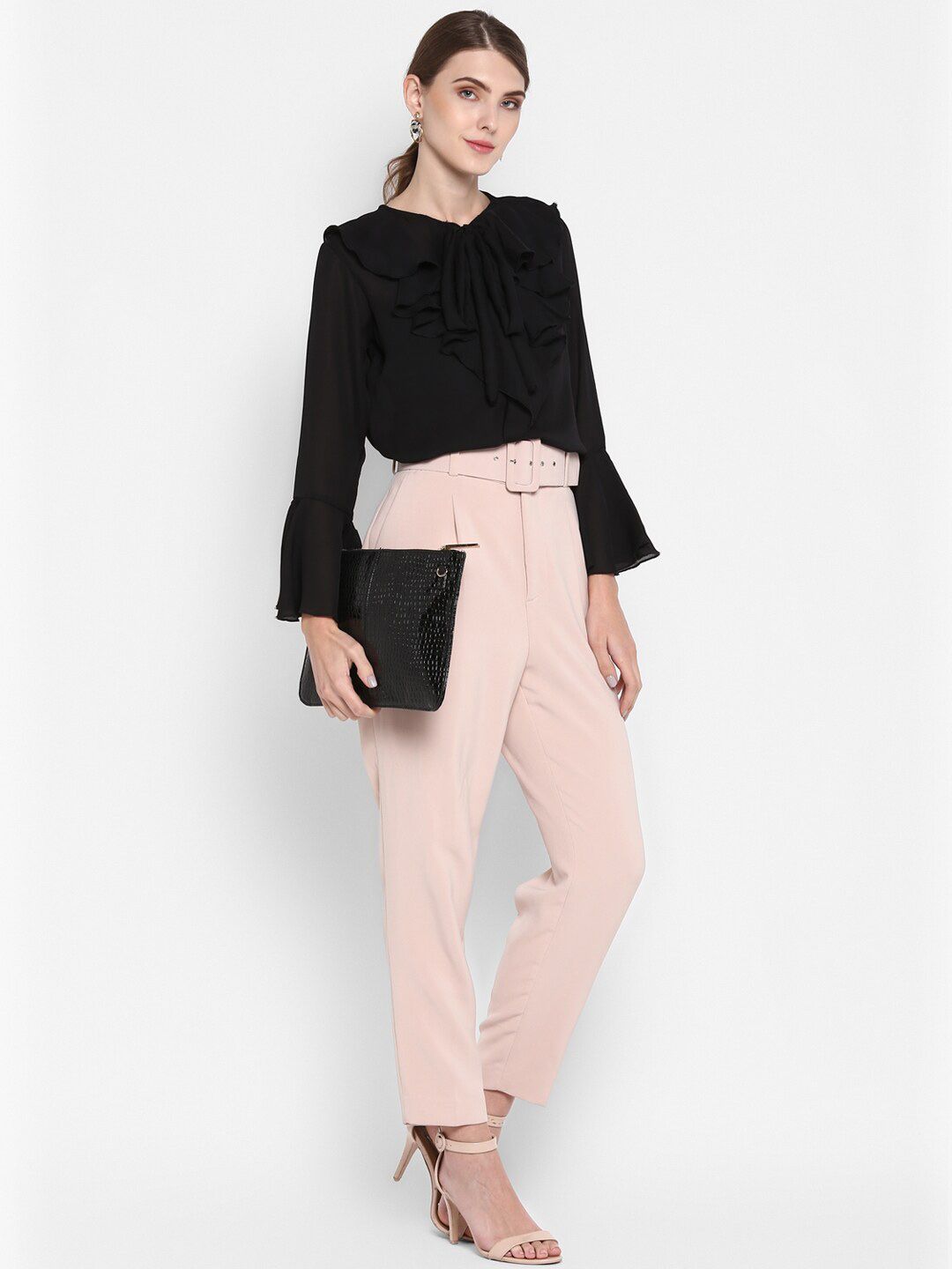 Black Flared Top — view 7