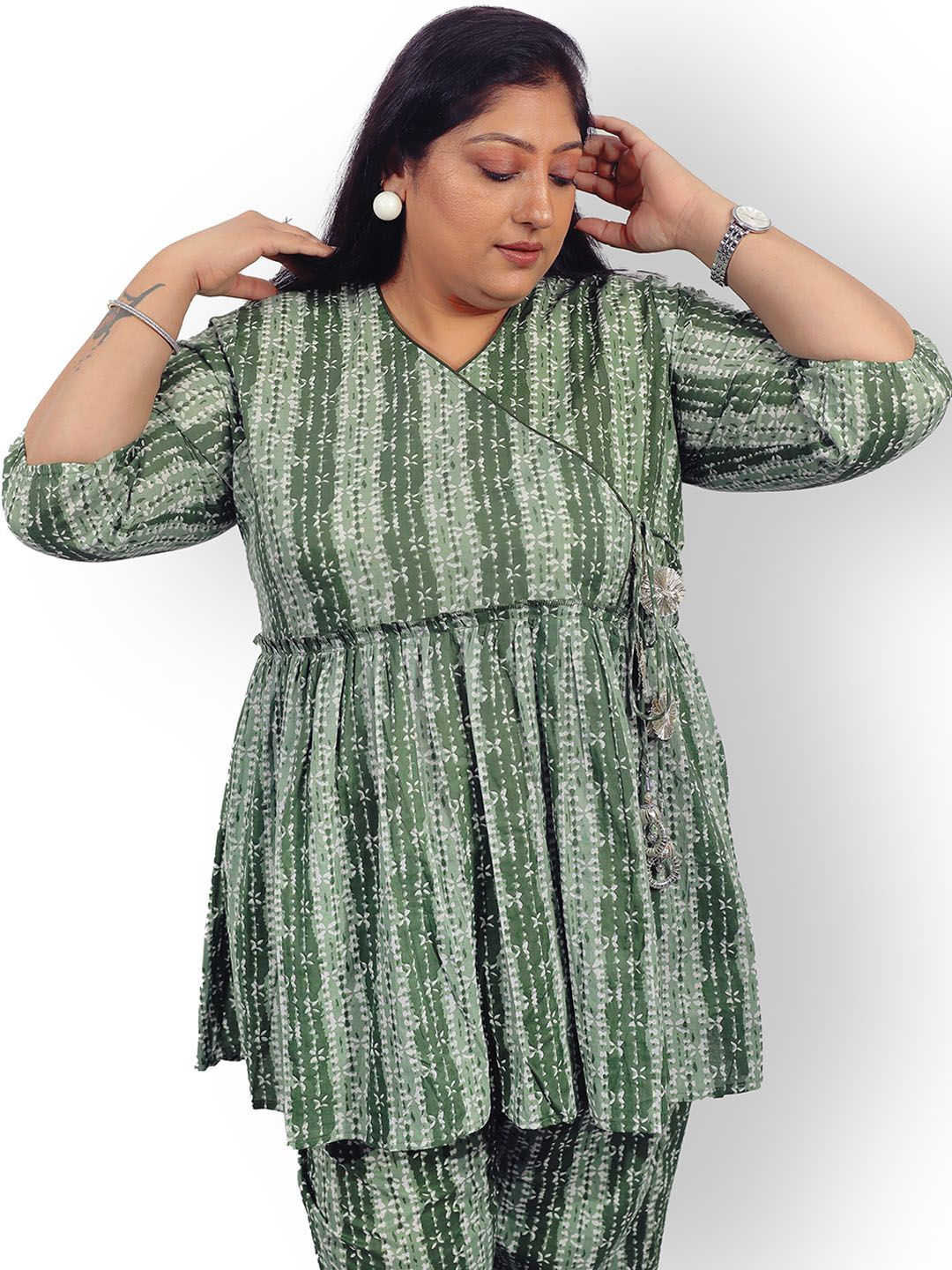 Green Hand Block Co-Ord Set — view 3