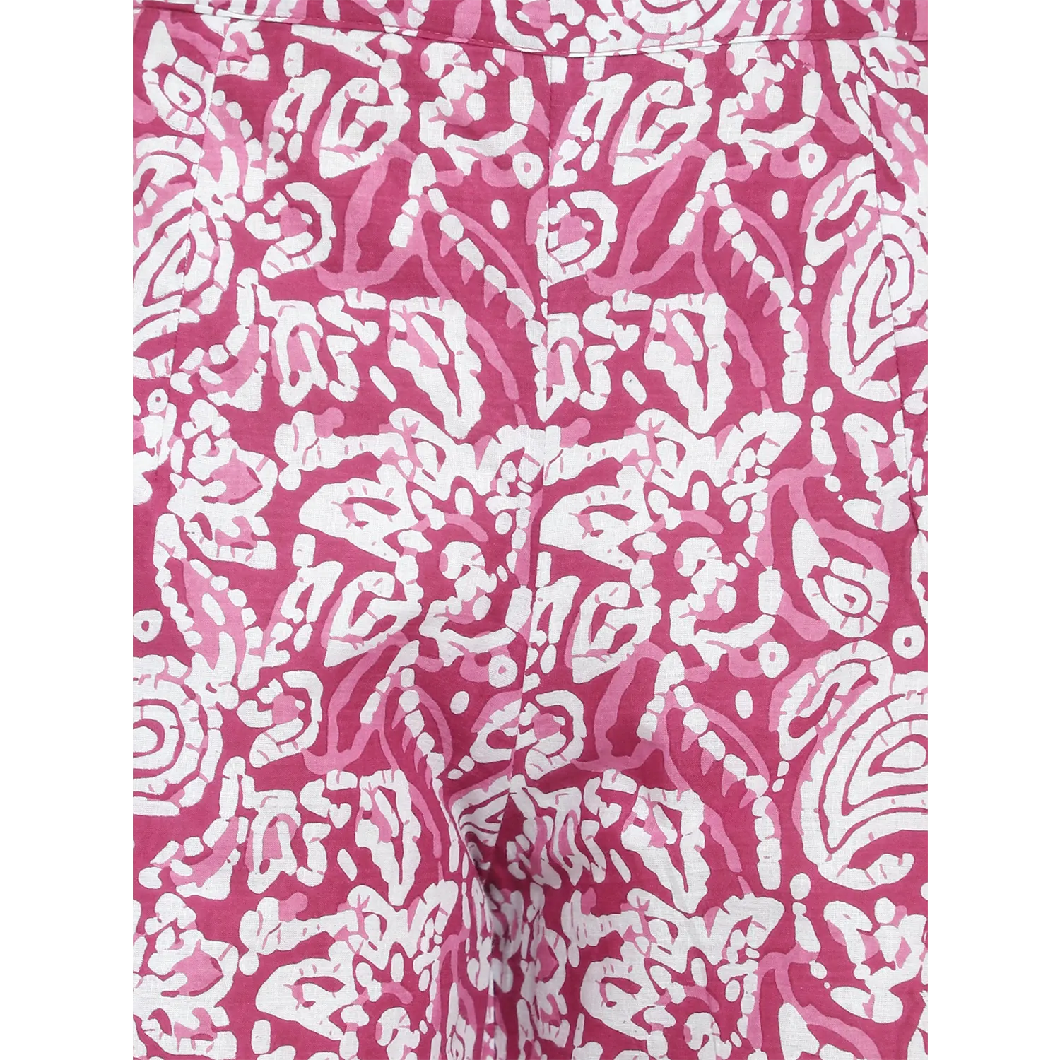 Pink Hand Block Print Trousers