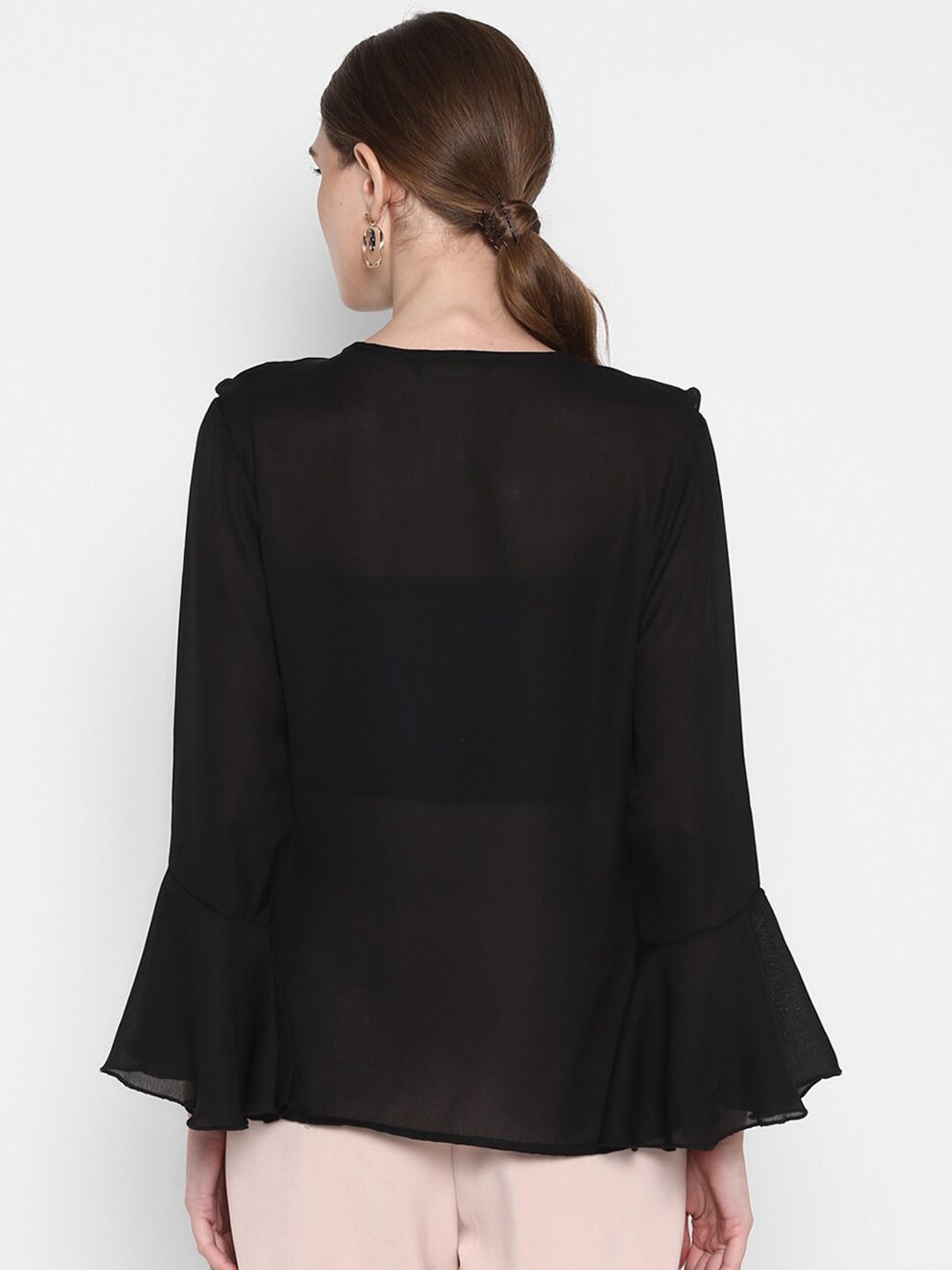 Black Flared Top — view 5