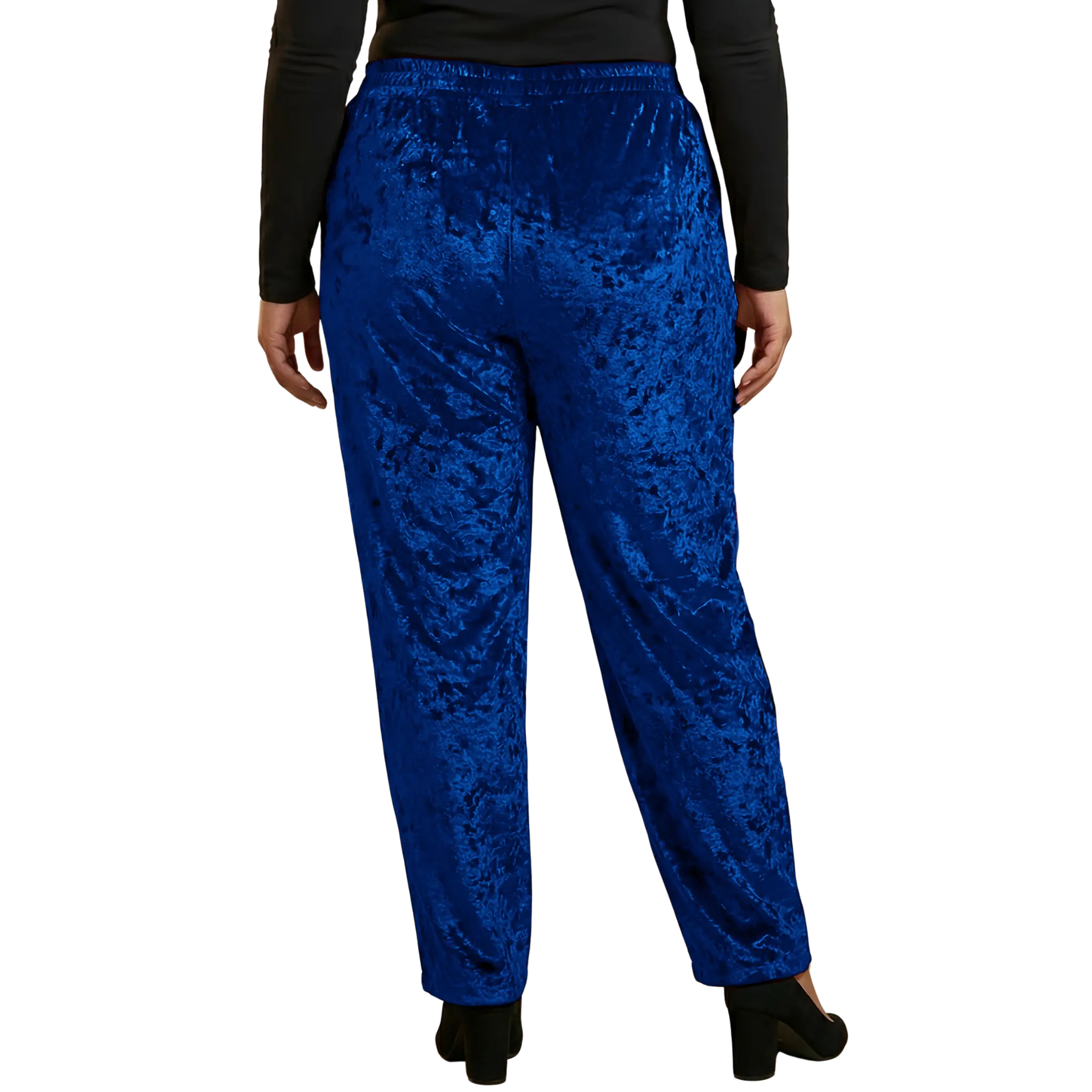 Blue Velvet Plus Size Trousers