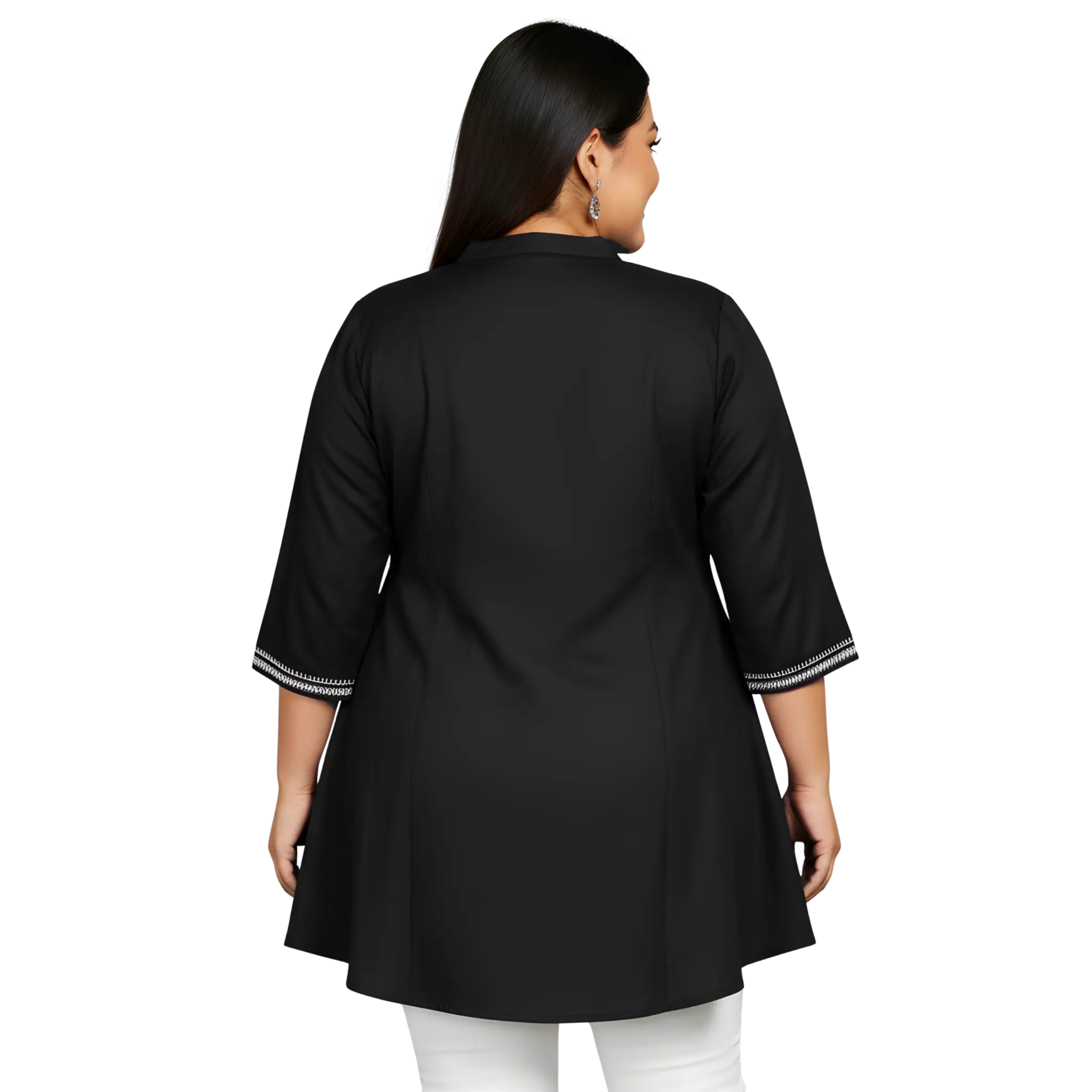 Black Embroidered Tunic