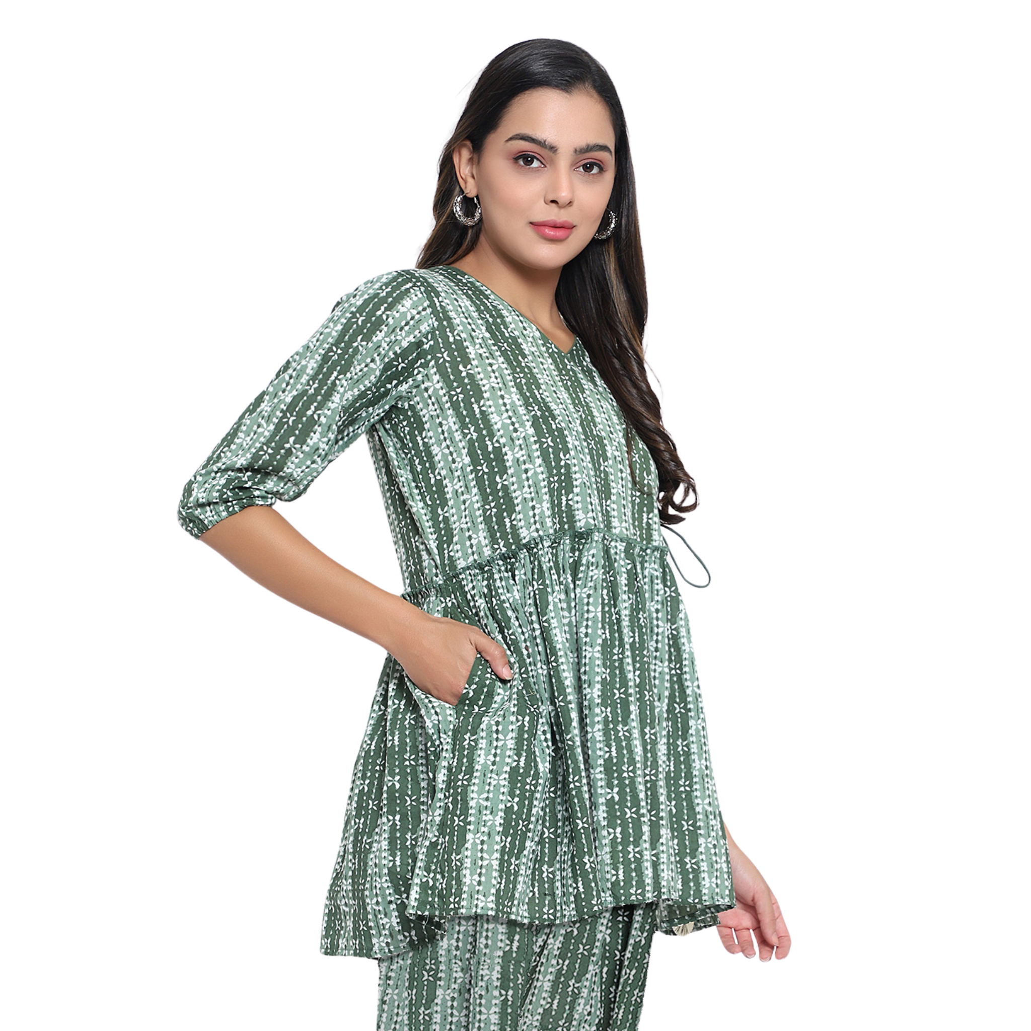 Green Hand Block Co-Ord Set