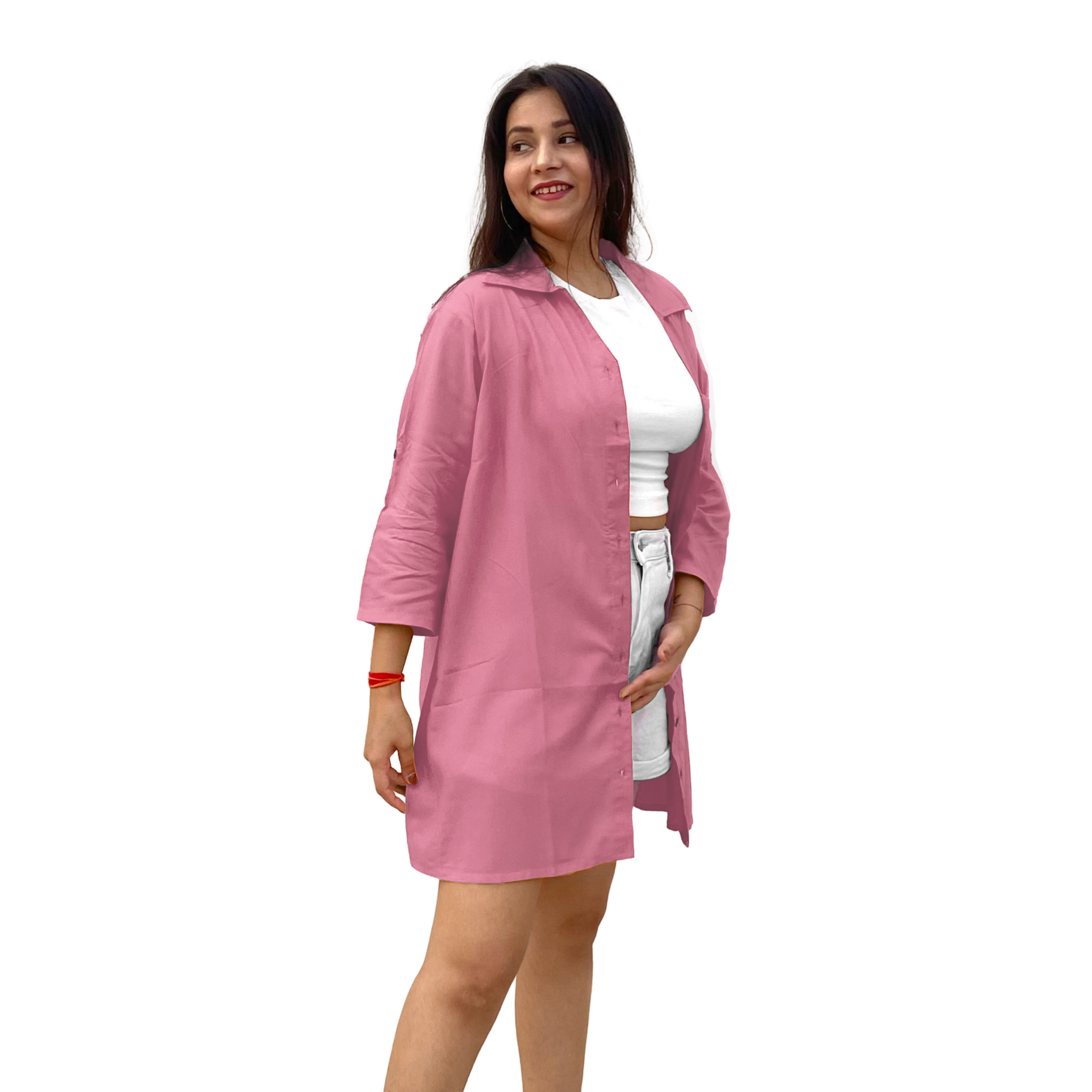 Pink Oversize Shirt